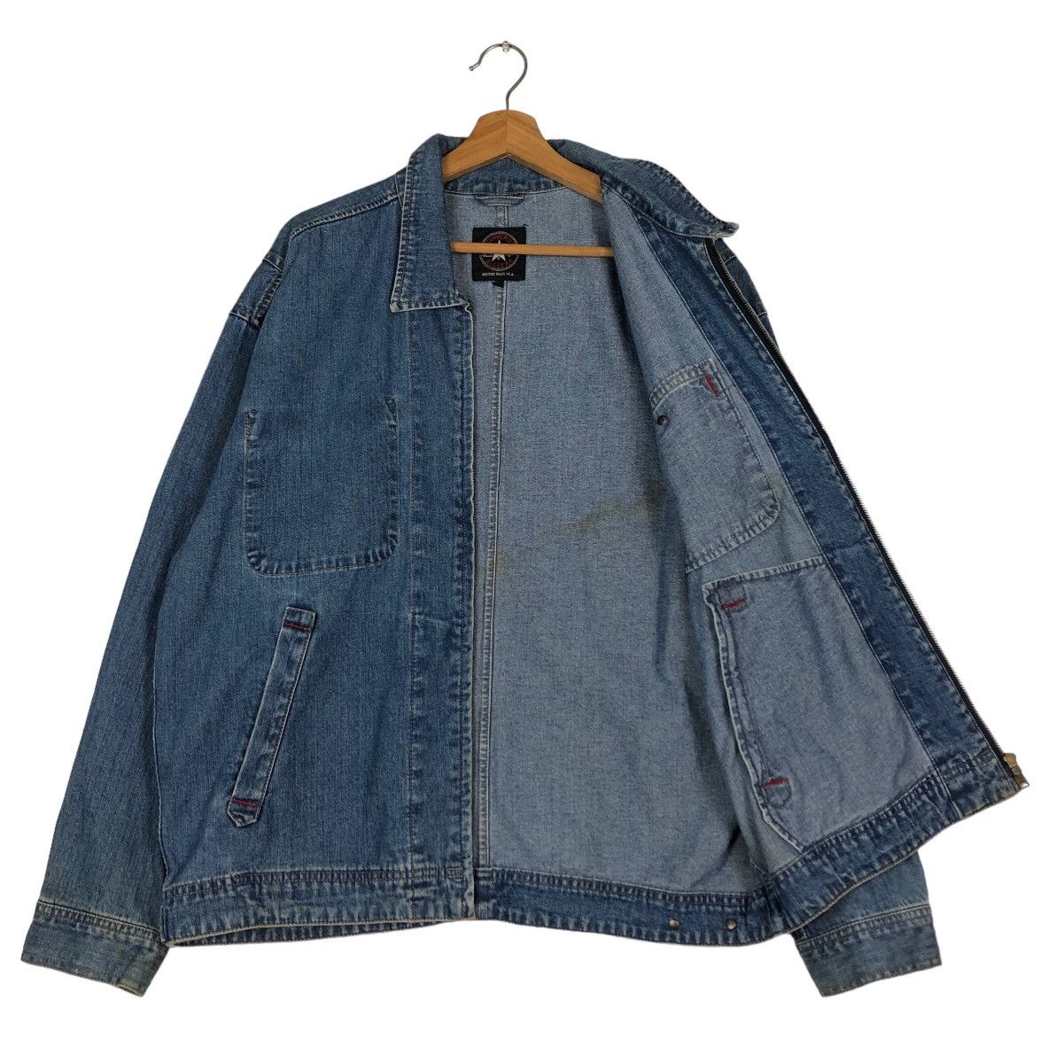 Japanese Brand 🔥Vintage Denim Chore Jacket Converse All Star USA Size US L / EU 52-54 / 3 - 11 Thumbnail