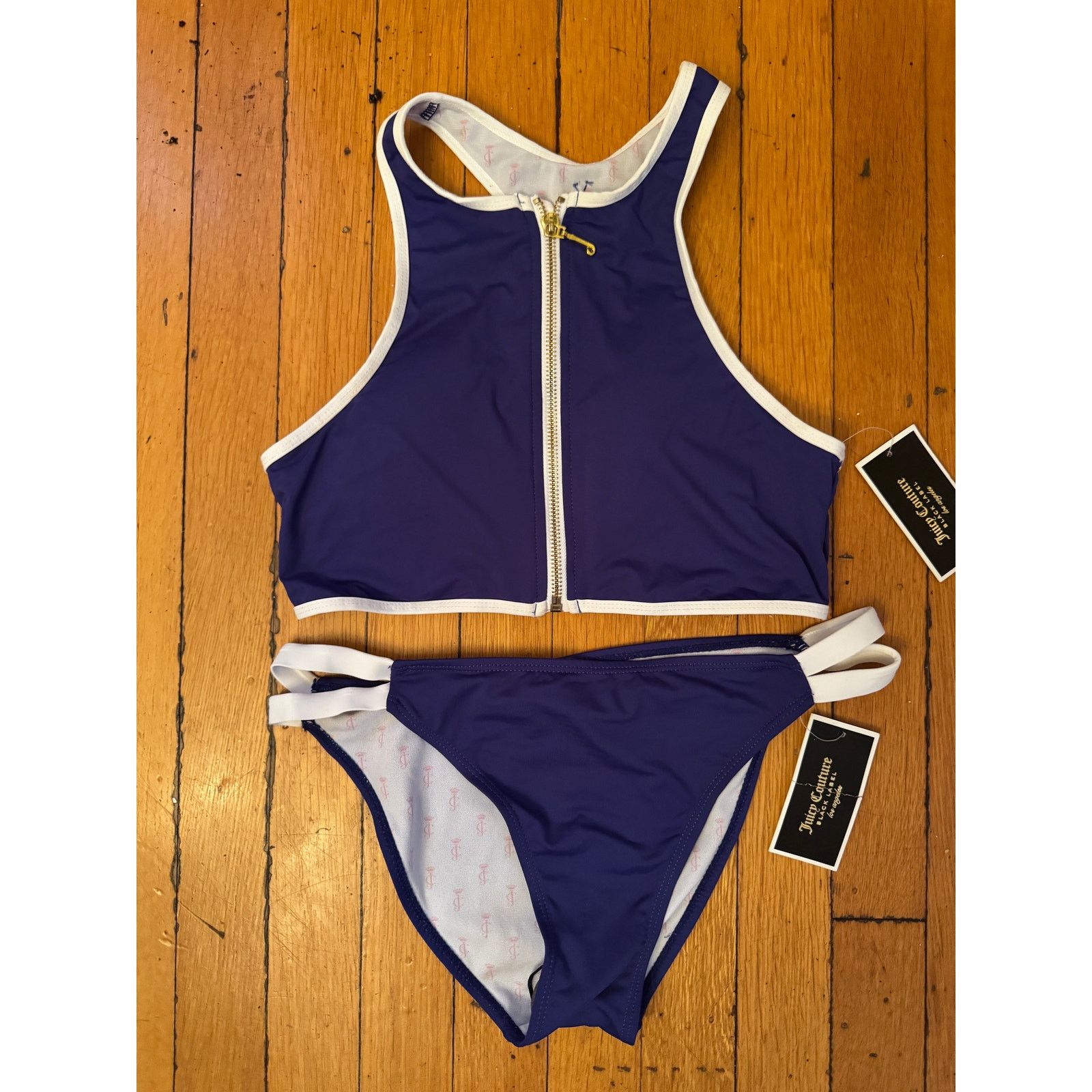 Juicy Couture New NWT Juicy Couture Black Label 2pc Swimwear Ladies L Size ONE SIZE - 2 Thumbnail