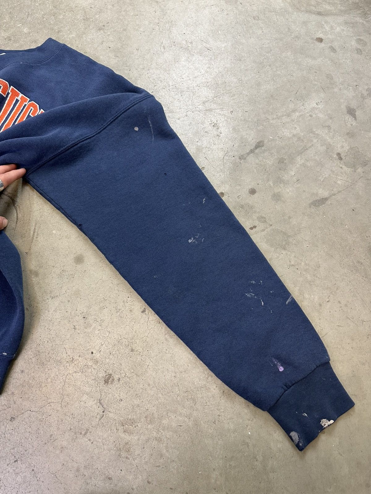 Vintage vintage 90s syracuse university painter collegiate crewneck Size US XL / EU 56 / 4 - 9 Thumbnail