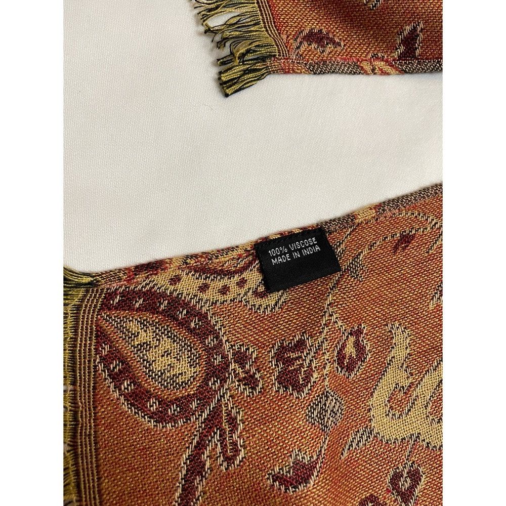 Other Paisley Viscose Brown Scarf Size ONE SIZE - 6 Thumbnail
