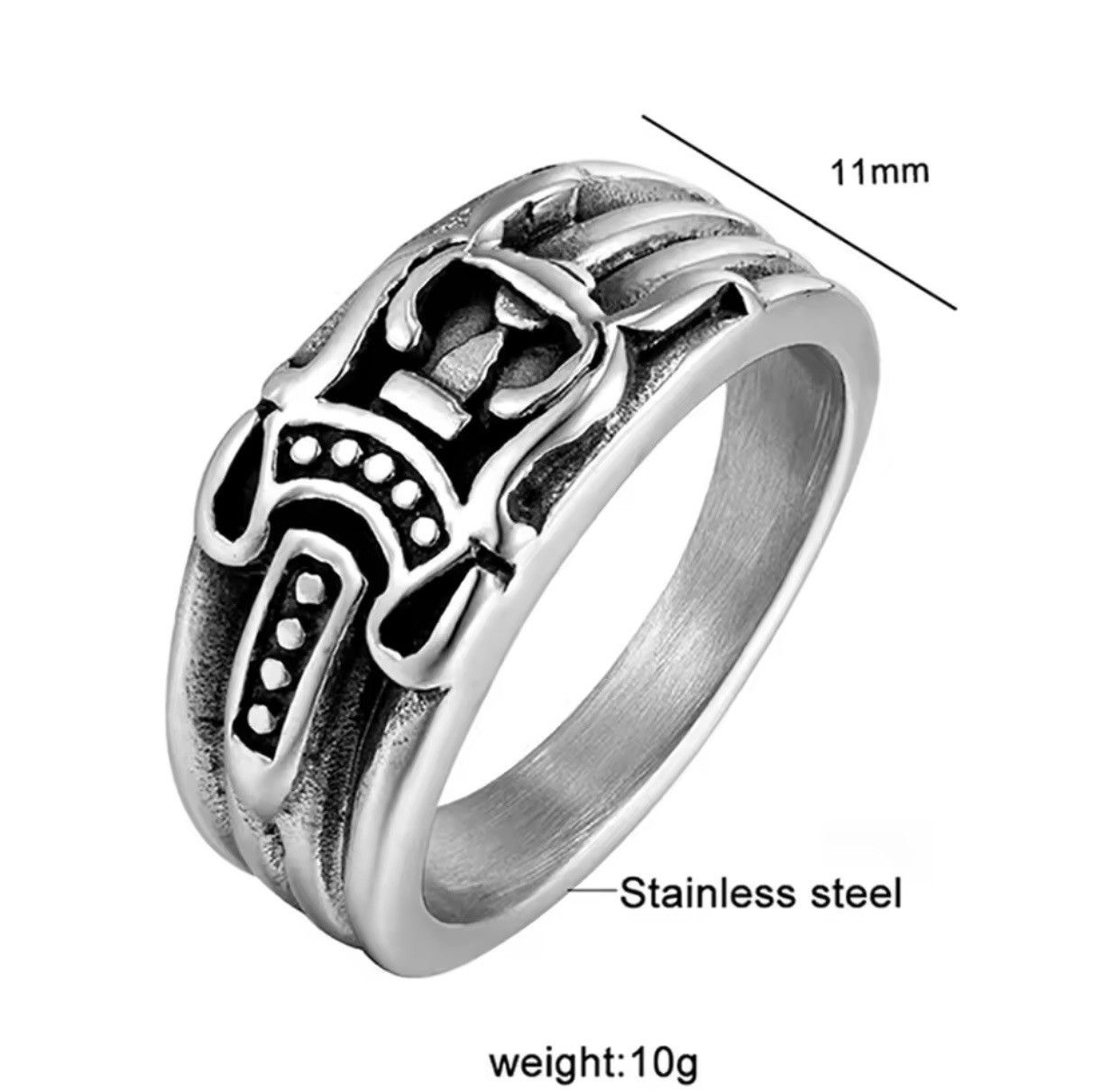 Jewelry × Vintage Stainless Steel Anchor Ring Size ONE SIZE - 5 Thumbnail