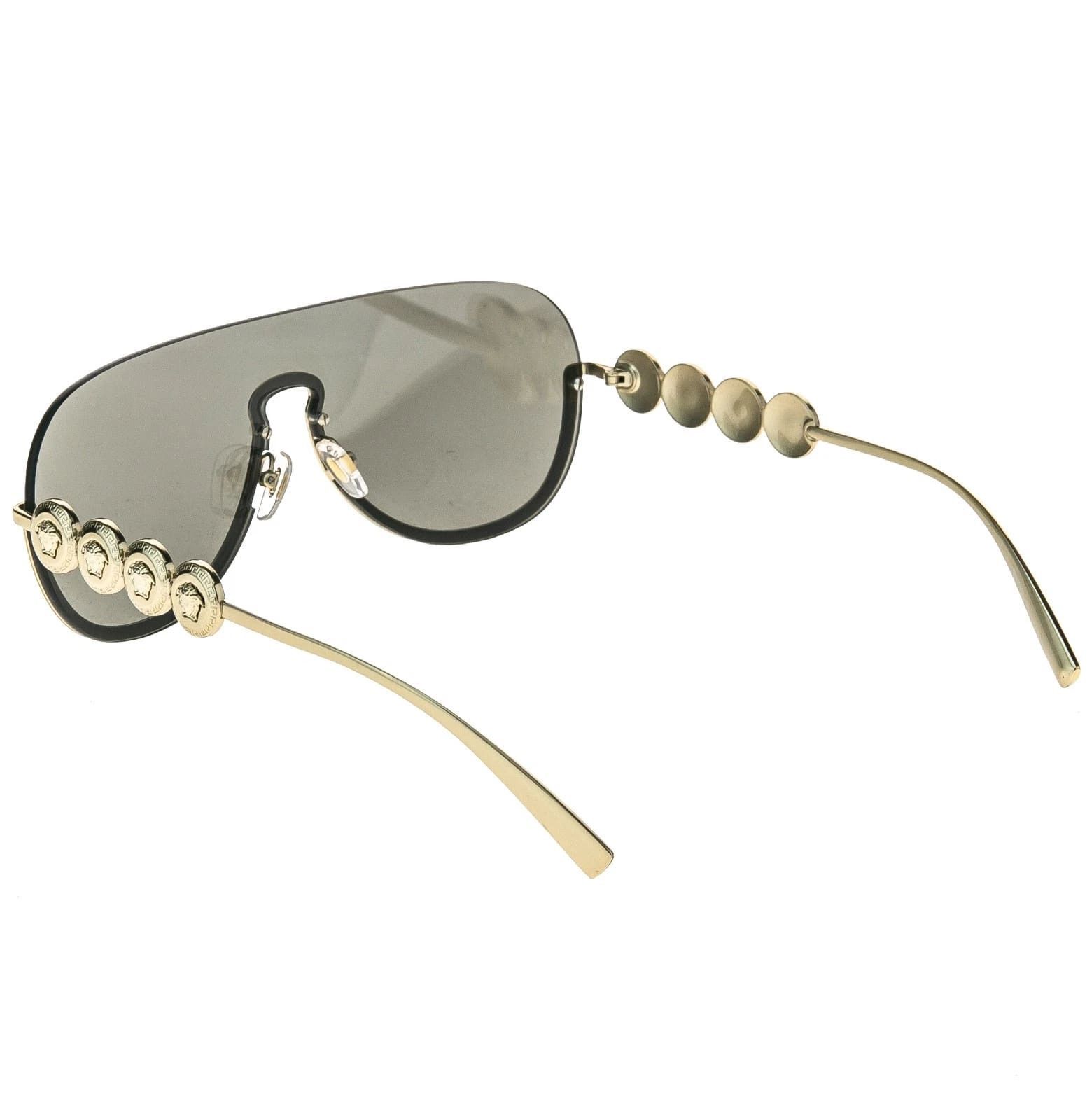 Versace VERSACE VE2215 2215 Coin Medusa Stud Gold Silver Mirror Size ONE SIZE - 8 Thumbnail