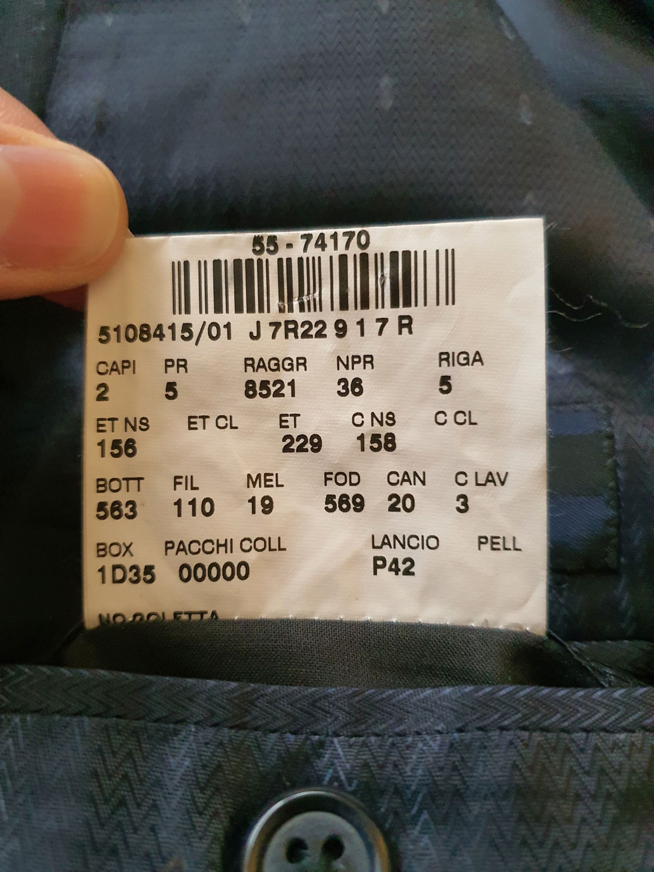 Corneliani CC COLLECTION CORNELIANI - Wool Blazer Sports Coat Jacket Size 42R - 7 Thumbnail