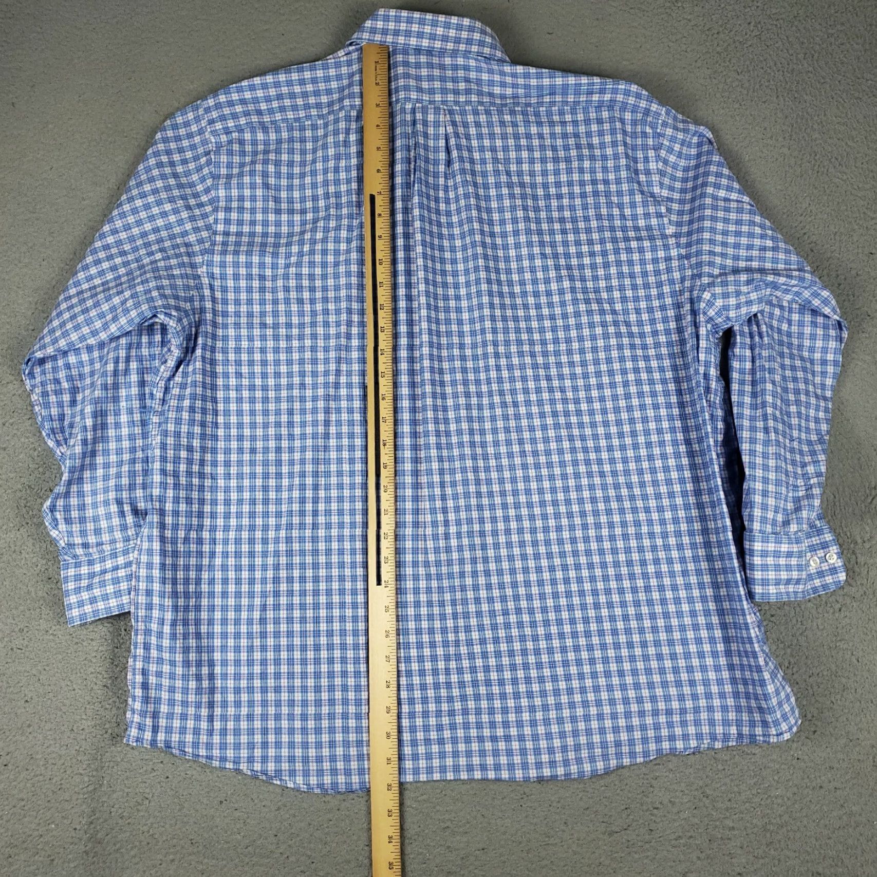 Ralph Lauren Ralph Lauren Shirt Mens 18.5 Performance Stretch Plaid Button Up Long Sleeve Dress Shirt Blue Size US XXL / EU 58 / 5 - 3 Thumbnail