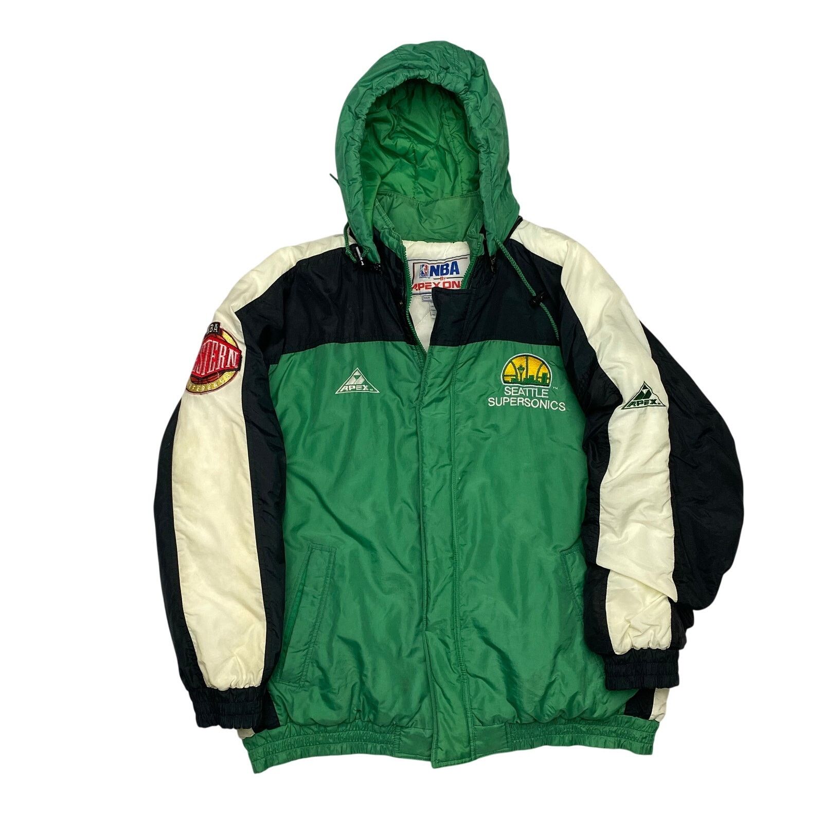 Apex One × NBA × Vintage Vintage 90s Seattle Supersonics Apex One Jacket Men's XL NBA Size US XL / EU 56 / 4 - 1 Thumbnail