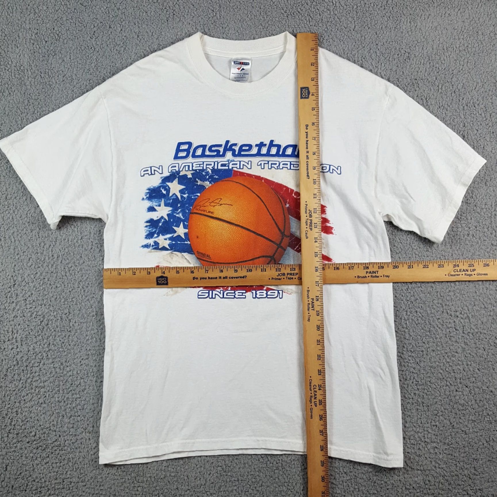 Jerzees Vintage NBA Retro T-Shirt Men Large Basketball USA 90s Y2K Sports Cotton Logo Size US L / EU 52-54 / 3 - 6 Thumbnail