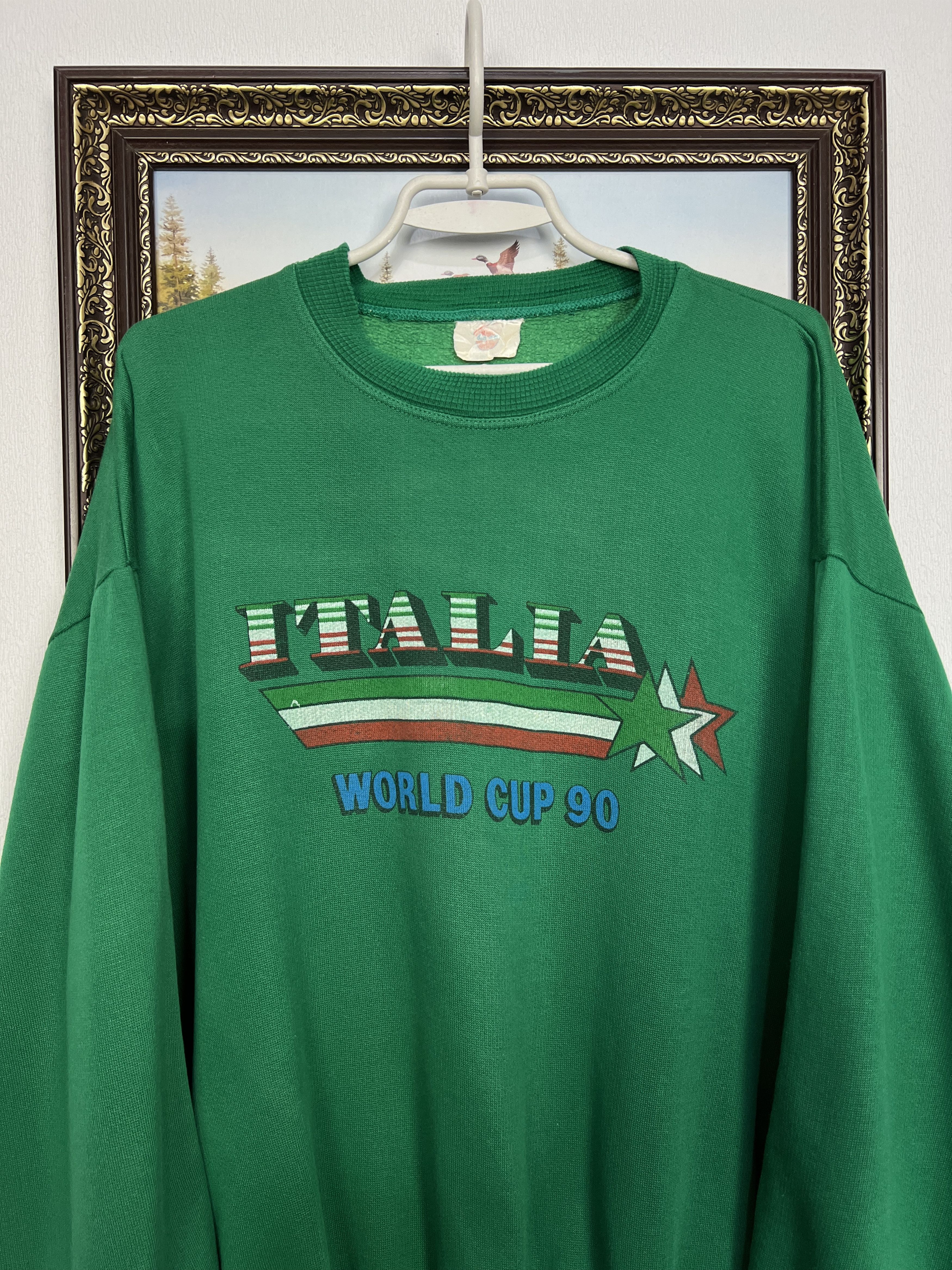 Vintage Italia Italy Football Sweatshirt Wold Cup Crewneck Track Top Size US XL / EU 56 / 4 - 2 Thumbnail