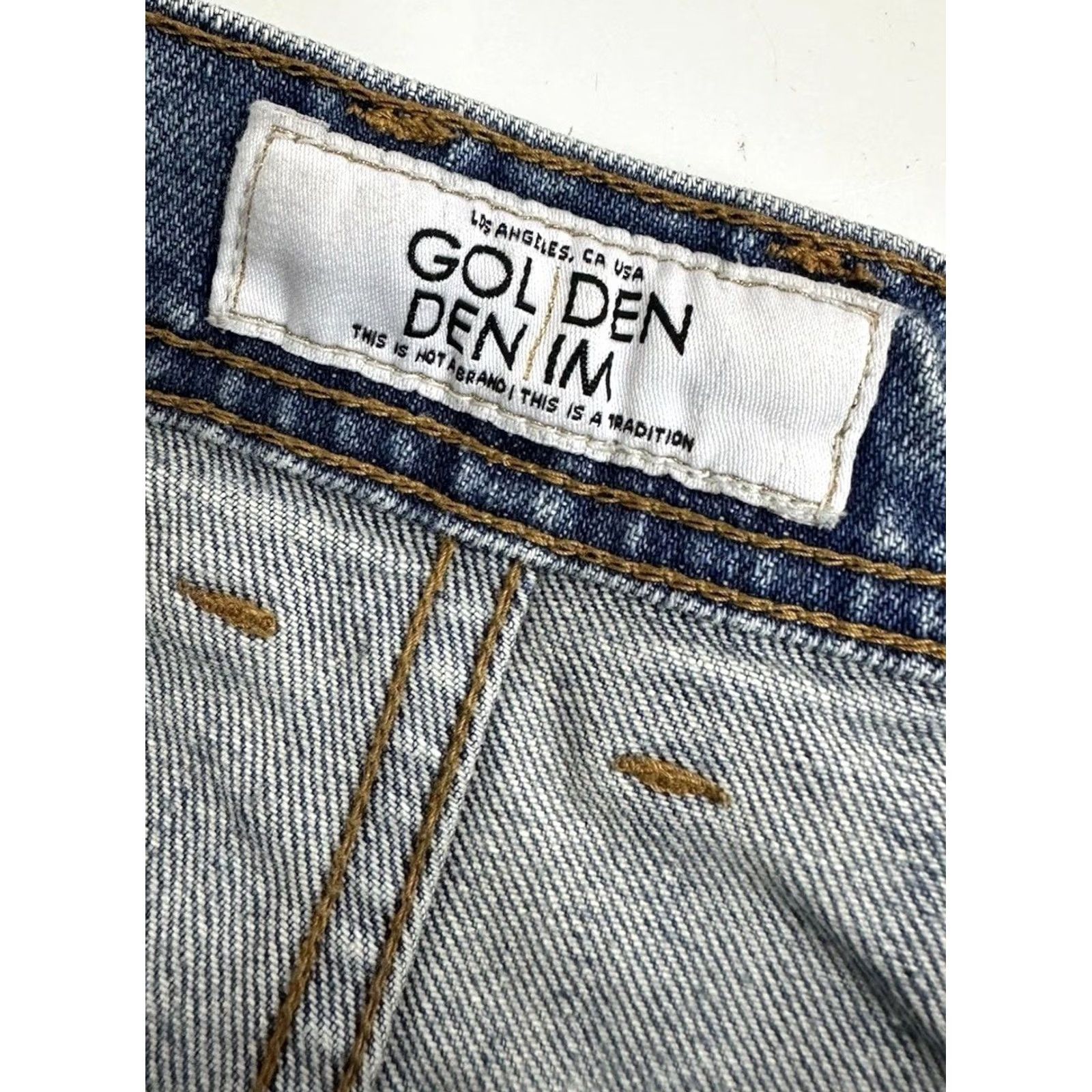Denime Golden Denim Rustin Joggers 5 Pocket Zip Ankle Distressed USA Men's 36 Blue Size US 36 / EU 52 - 7 Thumbnail