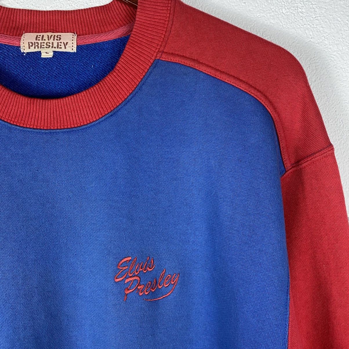 Band Tees × Vintage Vintage American Actor and Singer Elvis Presley Sweatshirt Size US L / EU 52-54 / 3 - 4 Thumbnail