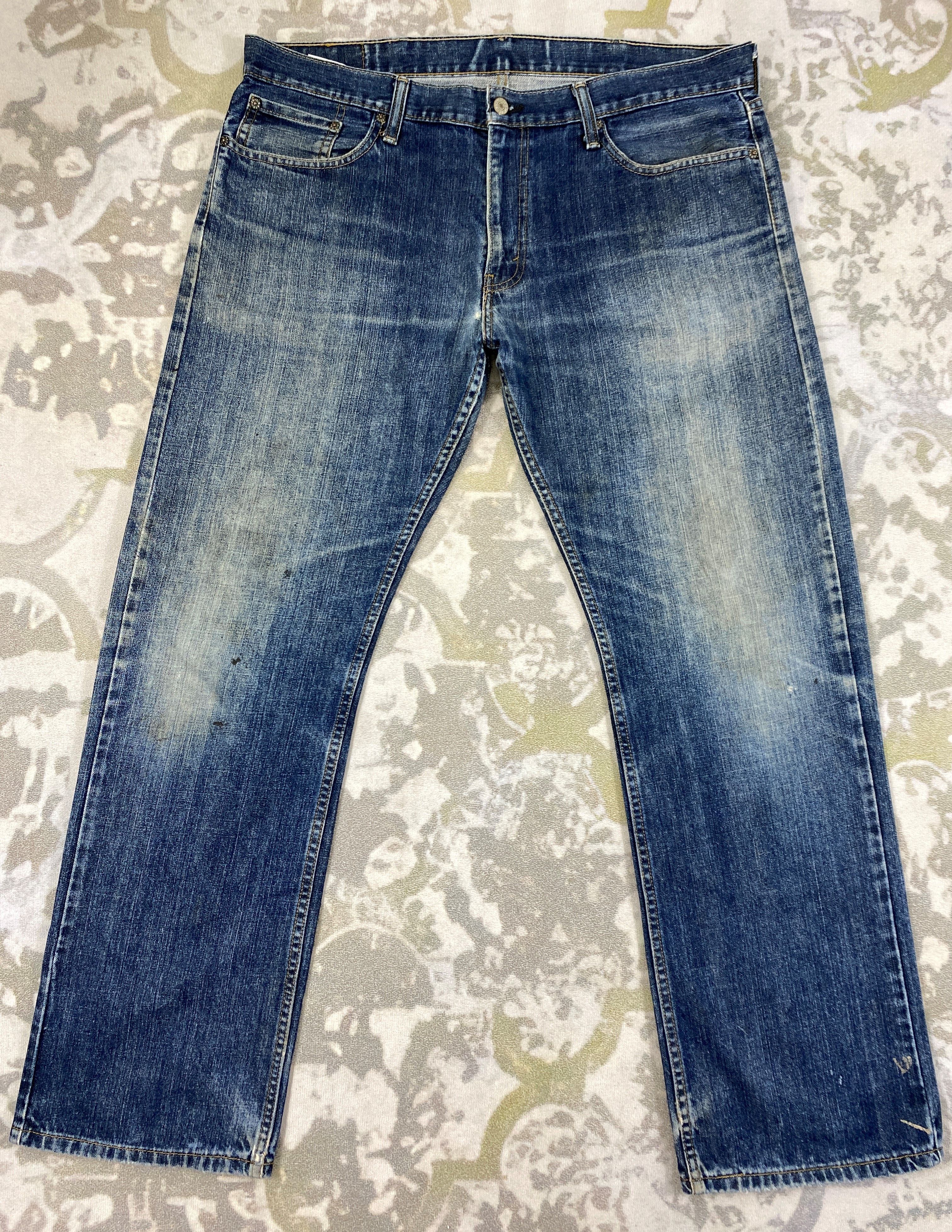 image of Distressed Denim x Hype Distressed Blue Vintage Levi's 514 40X32 Denim -Sj135 in Blue Distressed