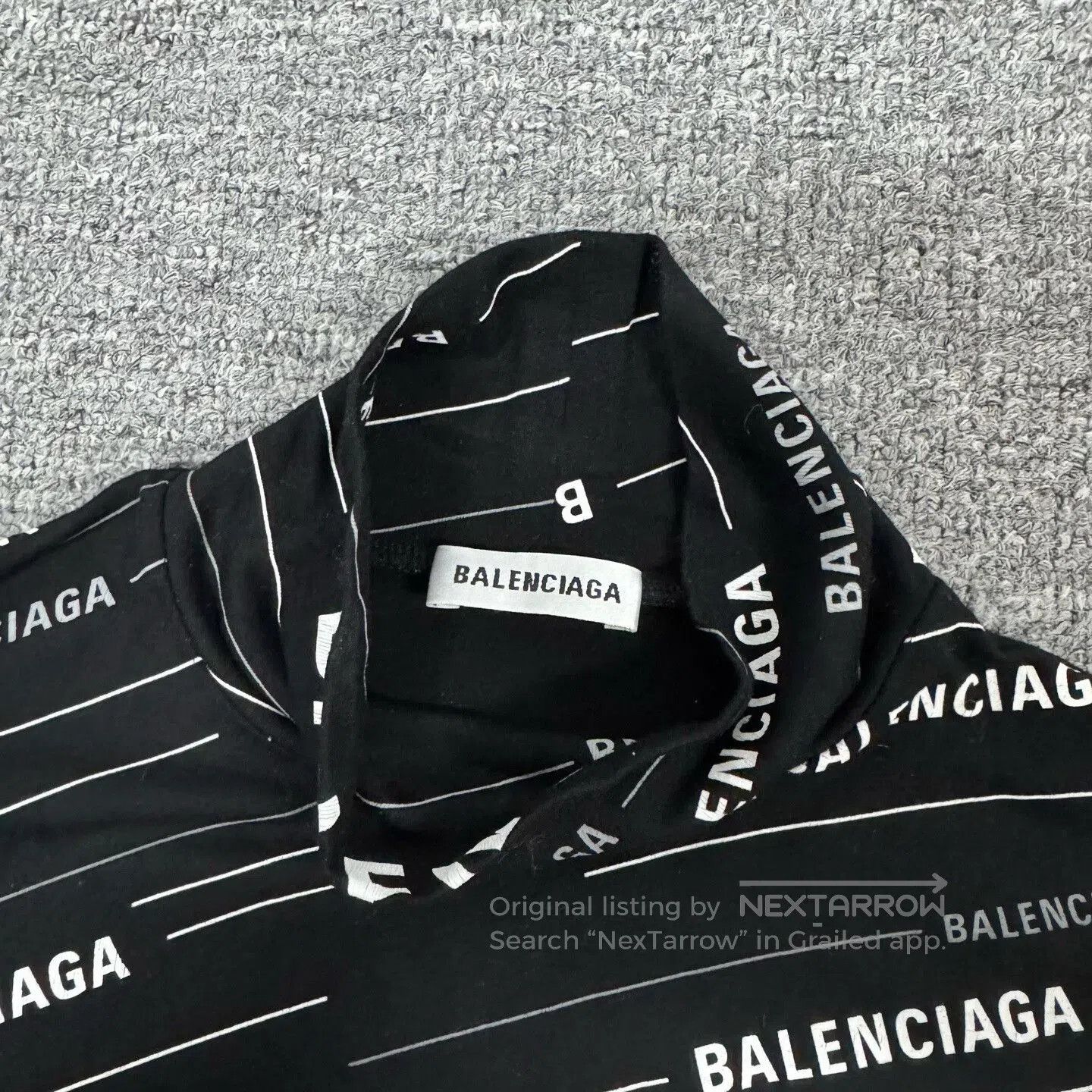 Balenciaga balenciaga black logo knit top size M. Size US M / EU 48-50 / 2 - 5 Thumbnail