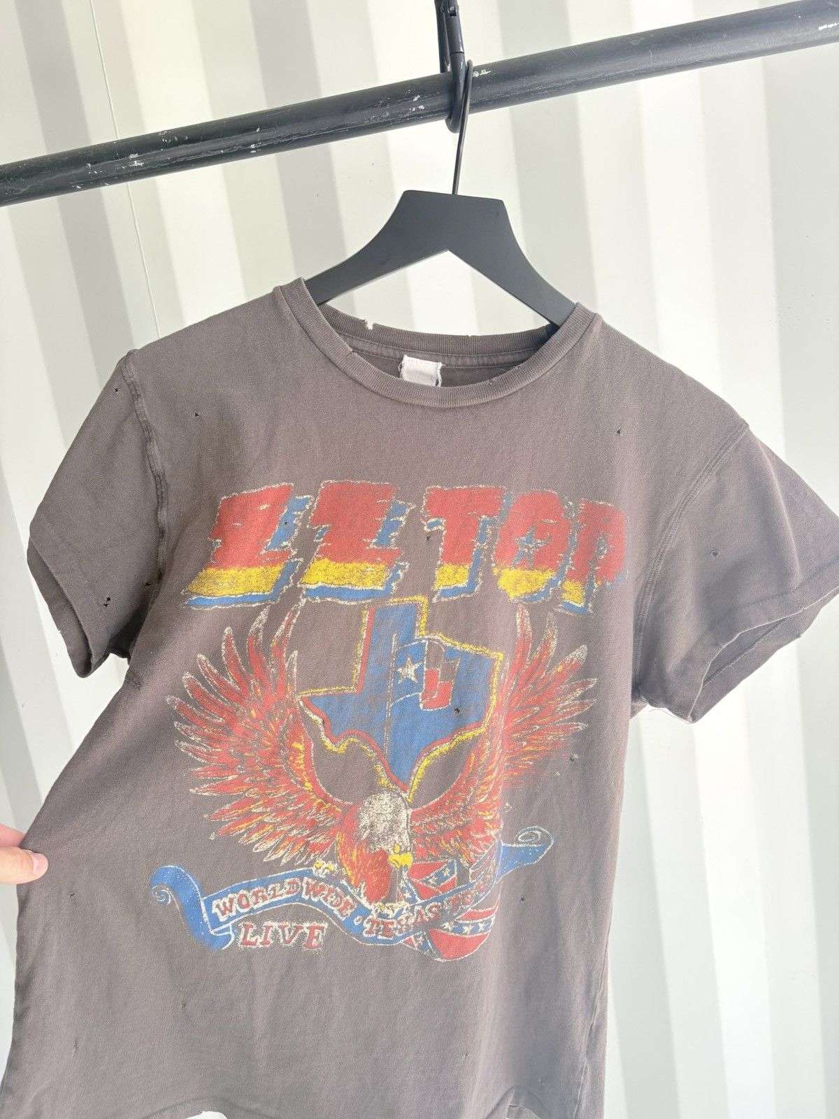 Band Tees Thrashed ZZ Top Madeworn Faded Distressed Shirt GRUNGE Size US S / EU 44-46 / 1 - 2 Thumbnail