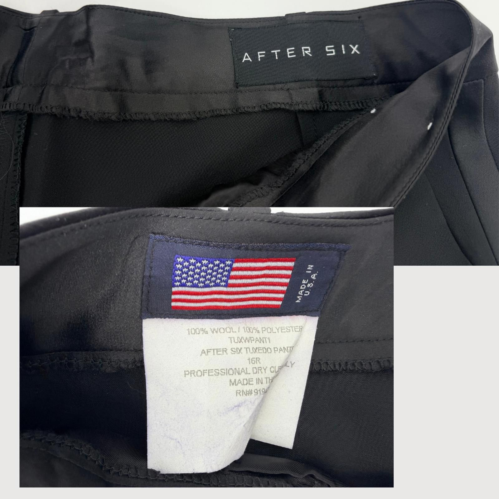 After Six After Six Wool Tuxedo Pants Silk Stripe 16R NWT Size 38" / US 16 / IT 52 - 4 Thumbnail