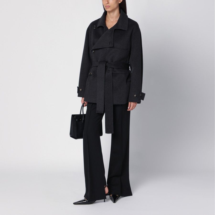 Philosophy di Lorenzo Serafini o1d2blof0924 Wool Coat in Grey Size S / US 4 / IT 40 - 2 Thumbnail