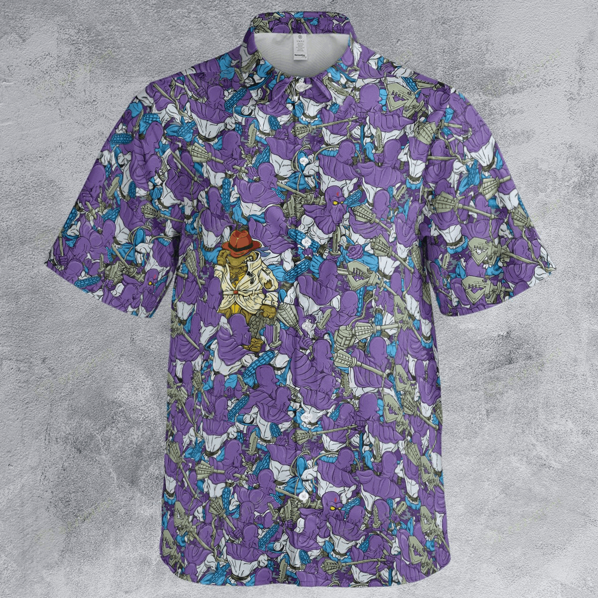 The Unbranded Brand Ninja Turtles Button Down Shirt Size US S / EU 44-46 / 1 - 2 Thumbnail