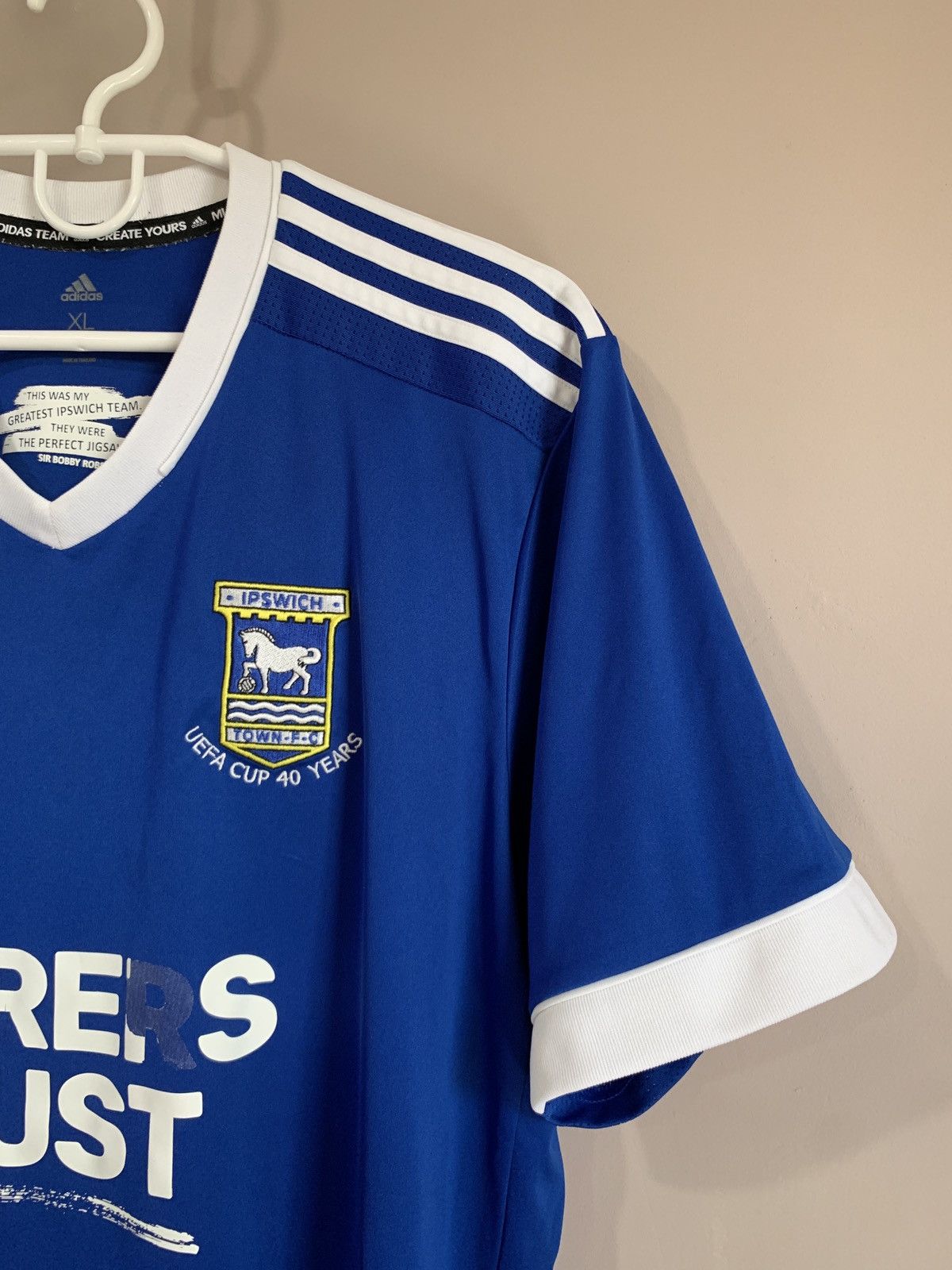 Adidas Ipswich Town Home Football Shirt Adidas Soccer Jersey Sz XL Size US XL / EU 56 / 4 - 4 Thumbnail