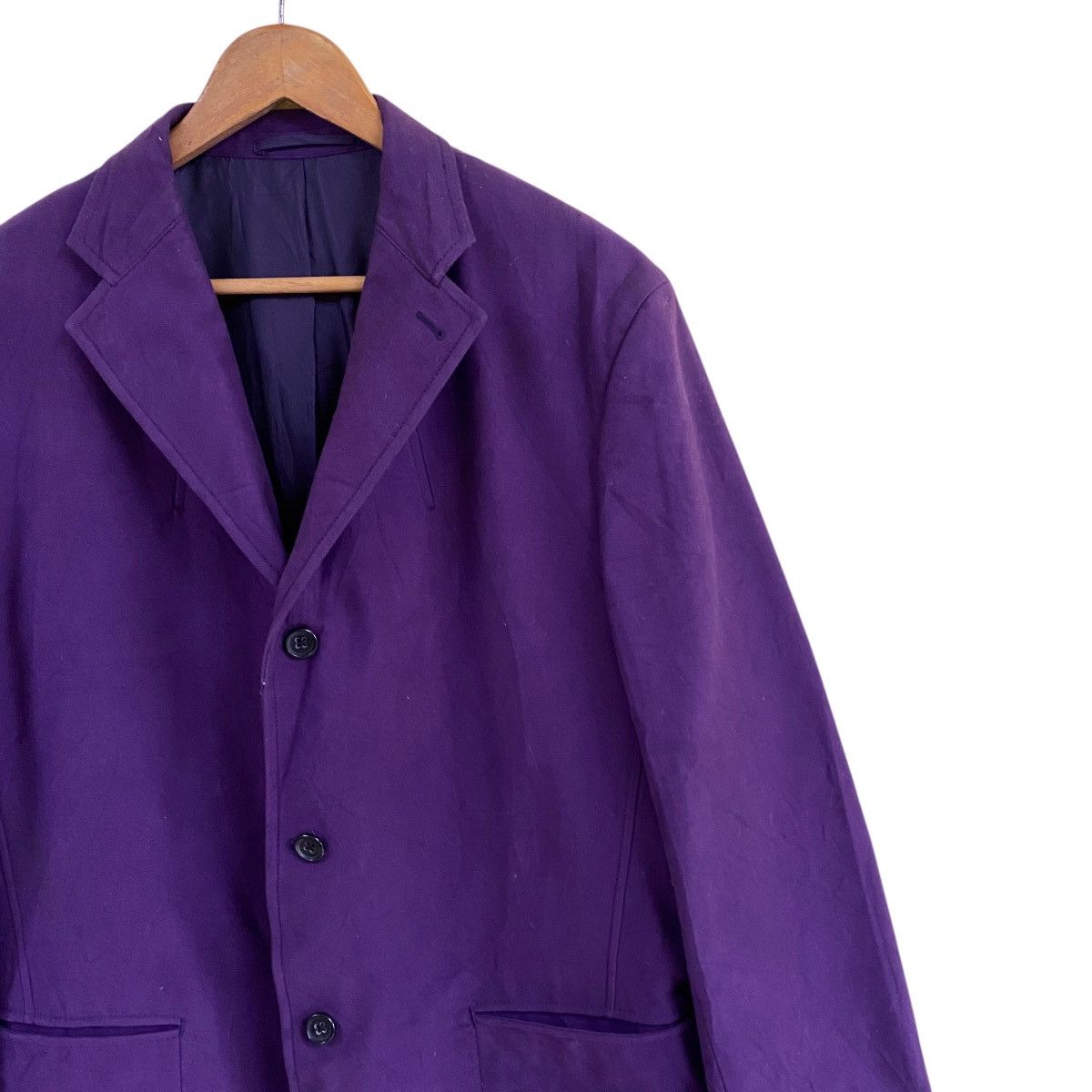 Jil Sander 💥 JIL SANDER AW11 MOLESKIN PURPLE JACKET JOKER STYLE Size US L / EU 52-54 / 3 - 5 Thumbnail