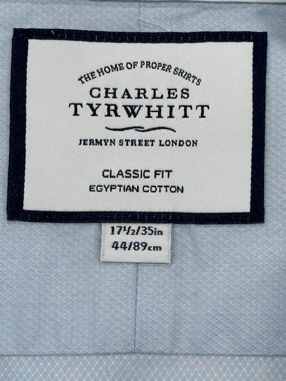 Charles Tyrwhitt Charles Tyrwhitt Classic Fit Cotton Button Up Blue Mens XL Size US XL / EU 56 / 4 - 7 Thumbnail