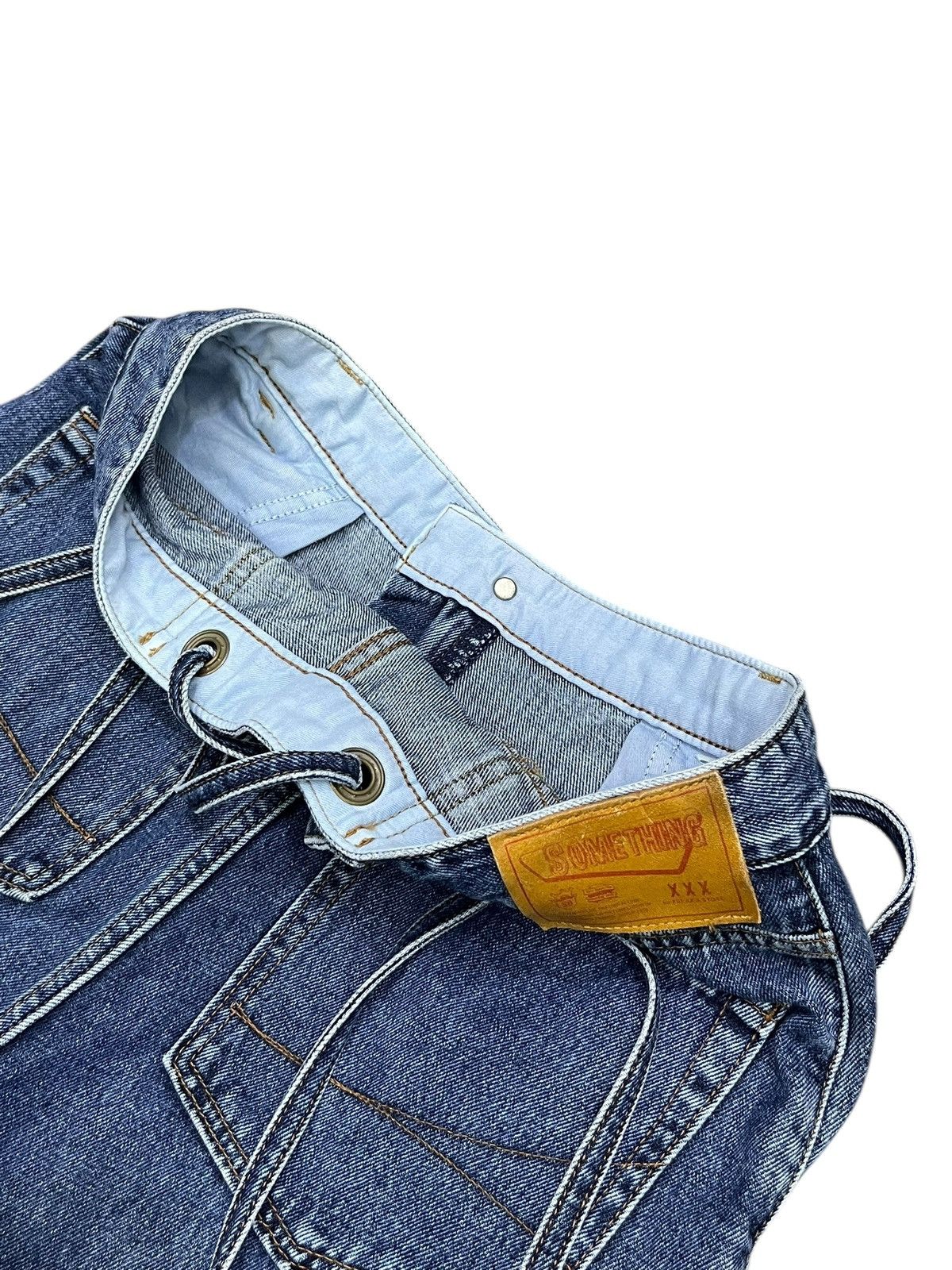 Edwin Vtg SOMETHING French Nouveau × Freak's Store Lace-Up Baggy Size 28" / US 6 / IT 42 - 6 Thumbnail