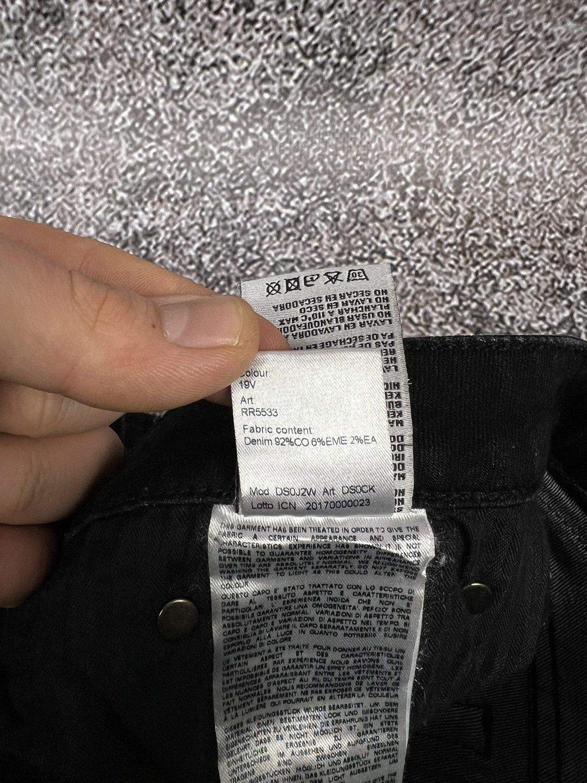 R13 R13 Kate skinny distressed denim pants dark moon Size 26" / US 2 / IT 38 - 10 Thumbnail