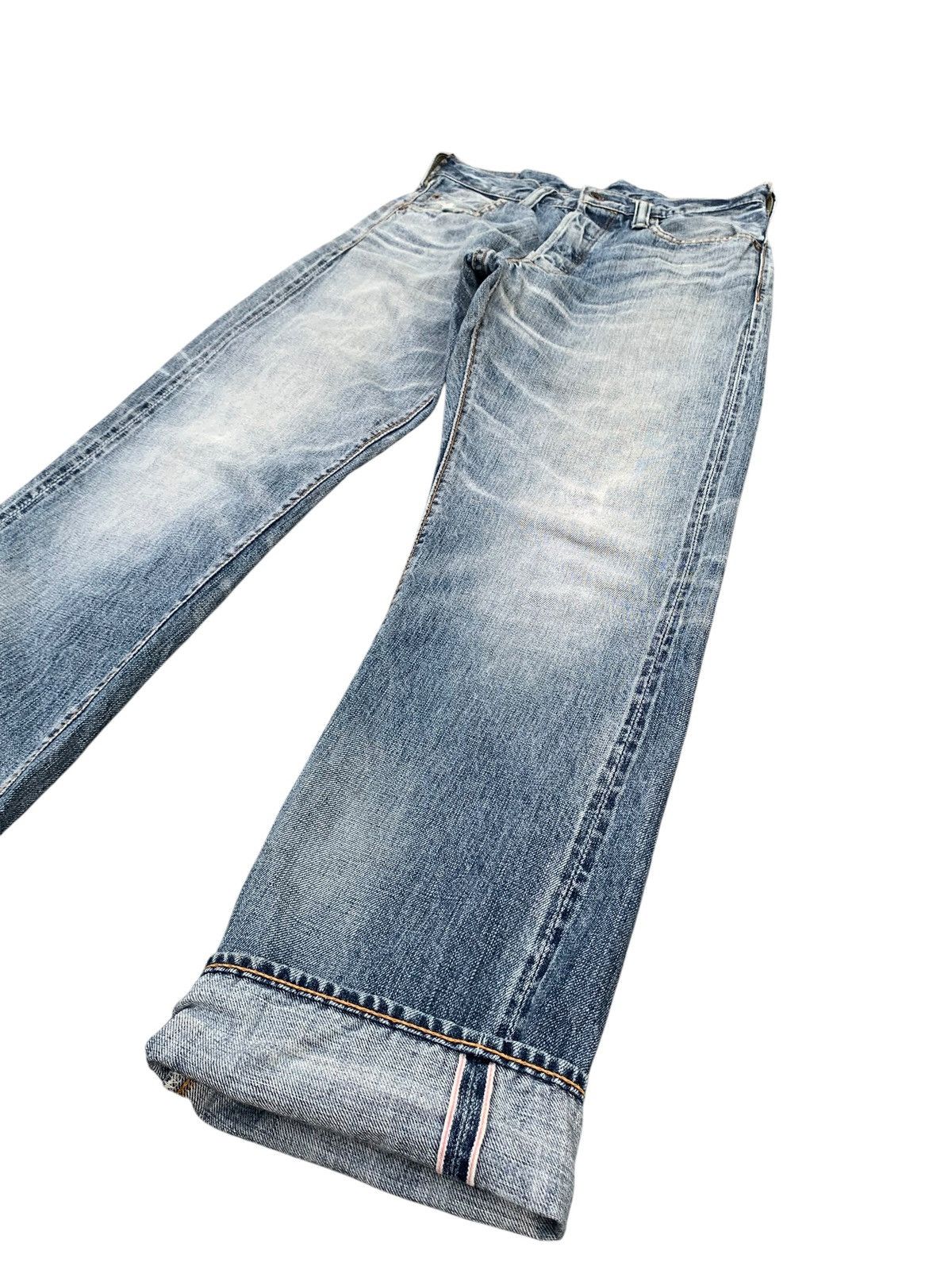 Kapital COOTIE SELVEDGE RUSTY MUDWASH JAPANESE DISTRESSED DENIM Size US 28 / EU 44 - 3 Thumbnail