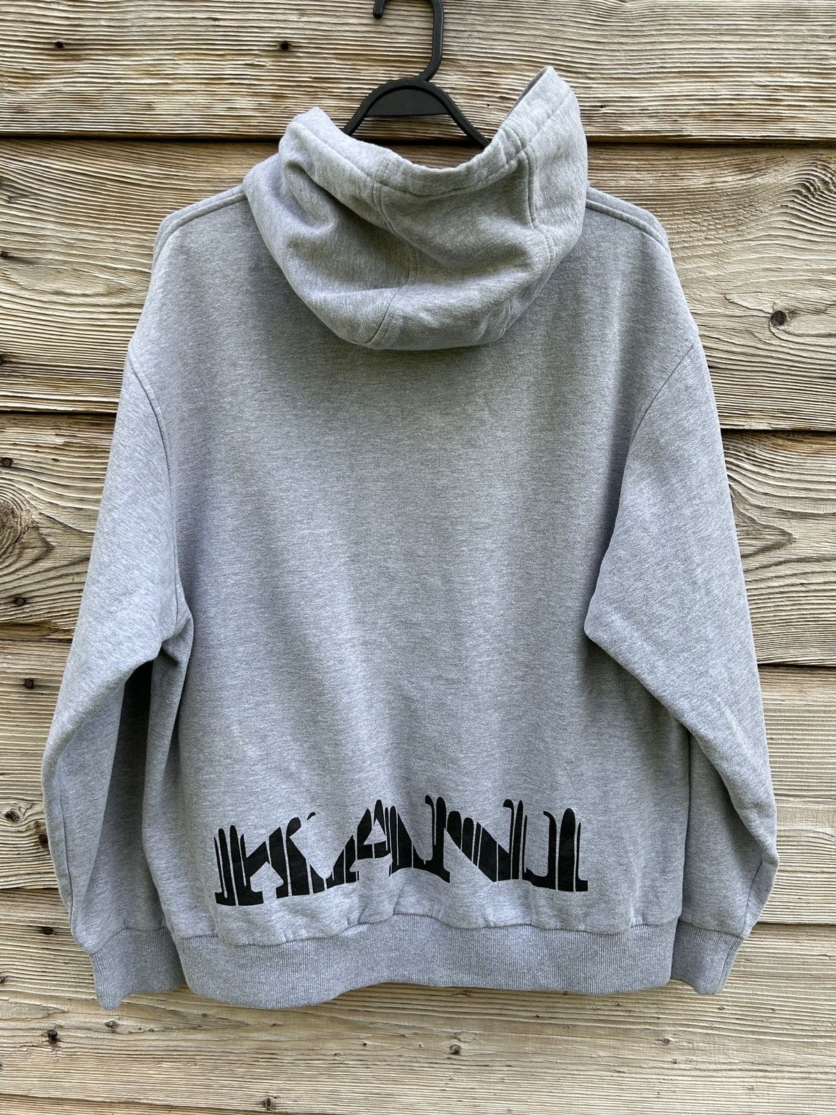 Karl Kani Vintage Karl Kani Big Allover Logo Hoodie In Grey Size US M / EU 48-50 / 2 - 5 Thumbnail