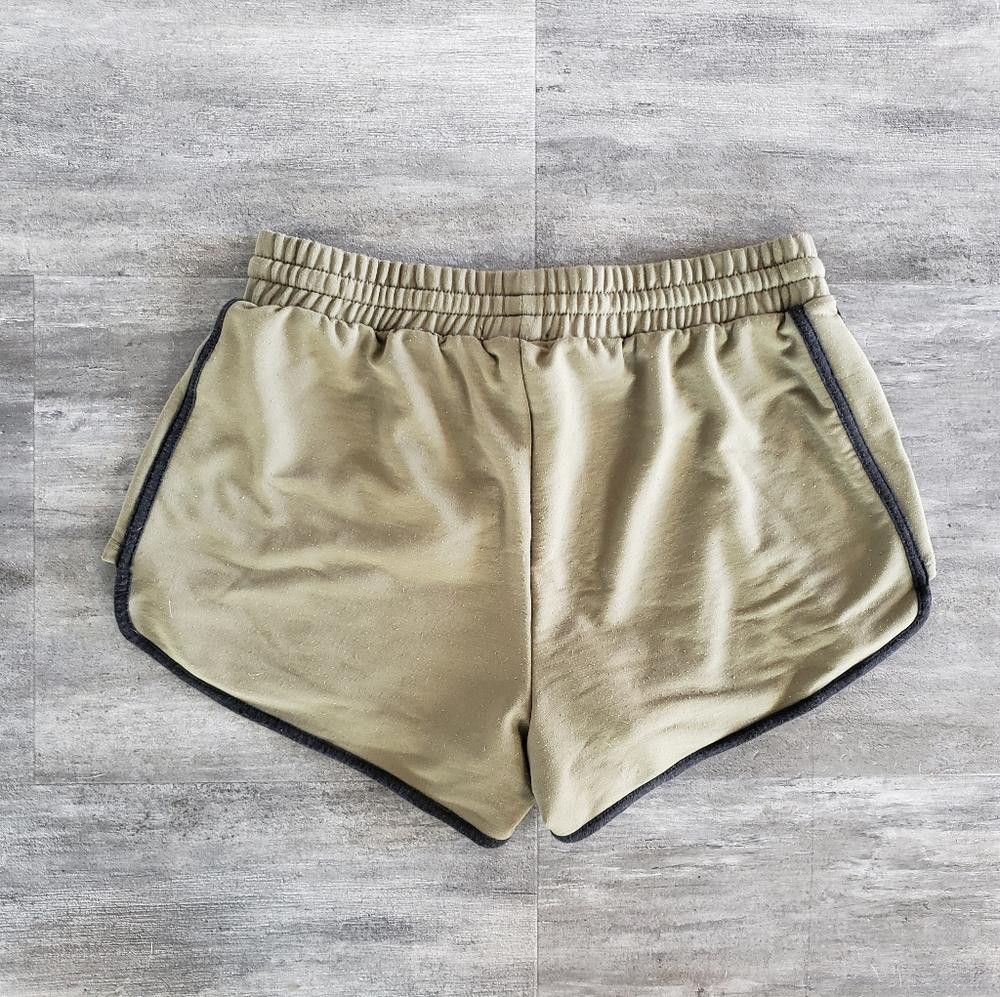 Forever 21 Olive Black Detailed F21 Sweat Short Size 28" / US 6 / IT 42 - 4 Thumbnail