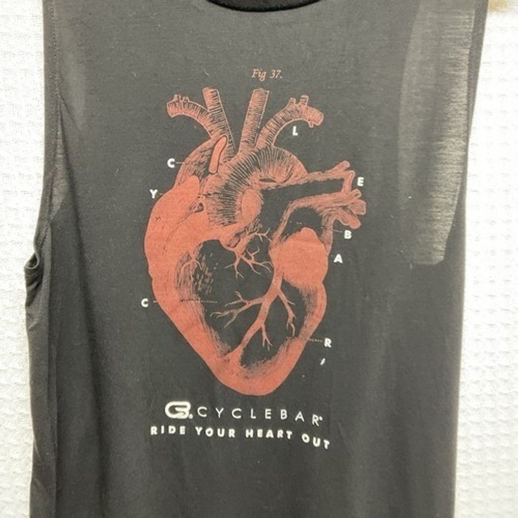 Other Bella Black Anatomy of the Heart Racerback Tank Top Women M Size M / US 6-8 / IT 42-44 - 5 Thumbnail