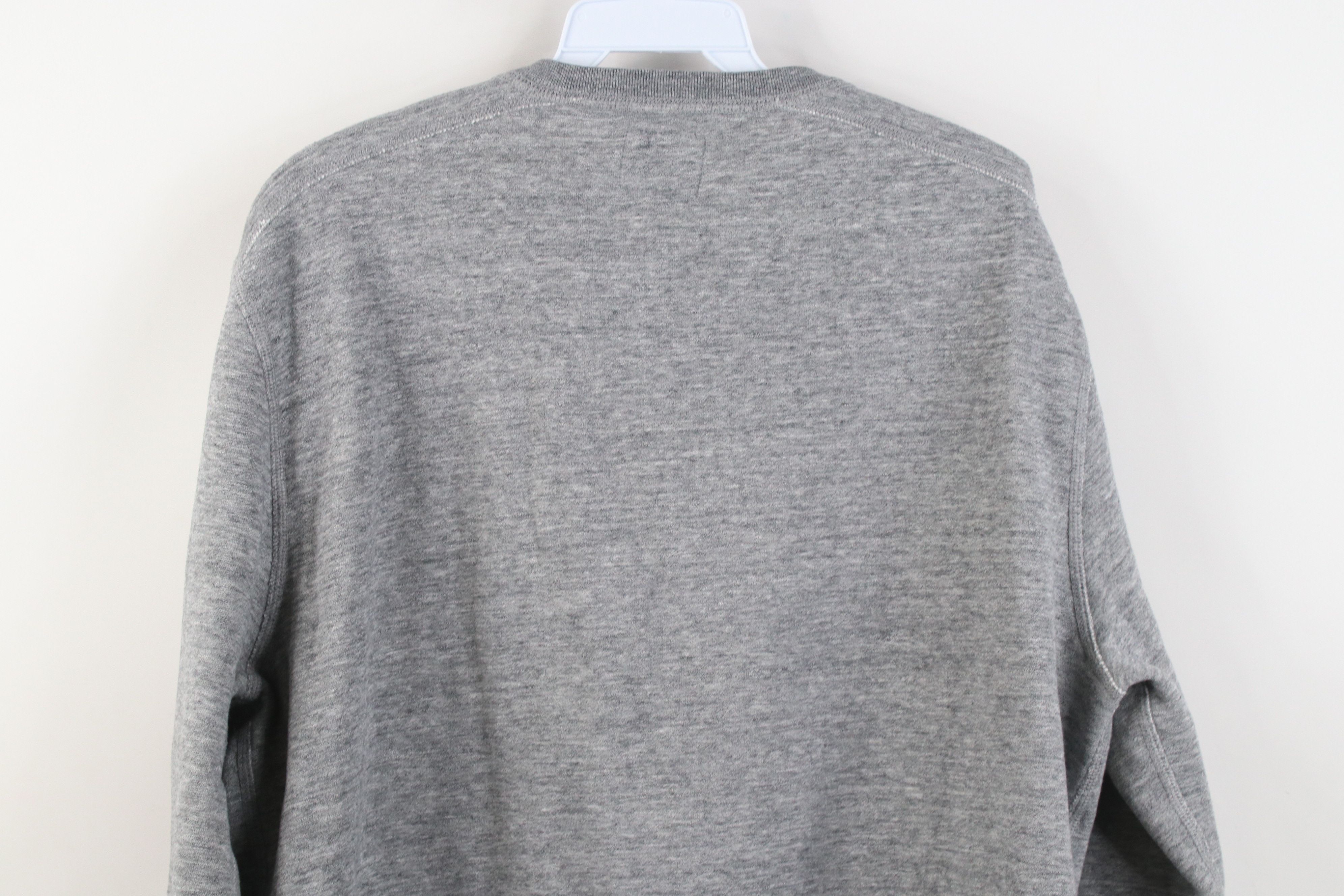 J.Crew Y2K J Crew Authentic Fleece Long Sleeve Henley Sweatshirt Size US L / EU 52-54 / 3 - 12 Thumbnail