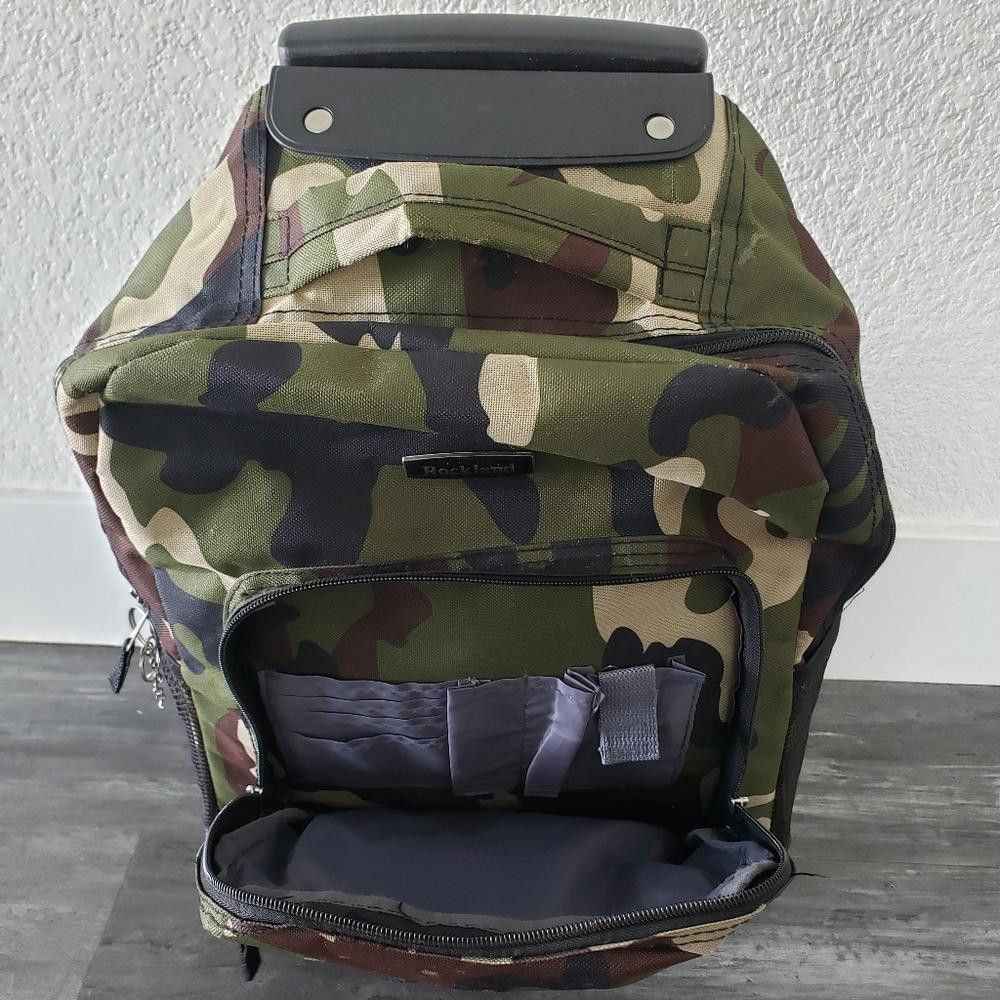 Rolland Berry Colur Camouflage Rockland Travel 2 Roller Backpack Size ONE SIZE - 5 Thumbnail