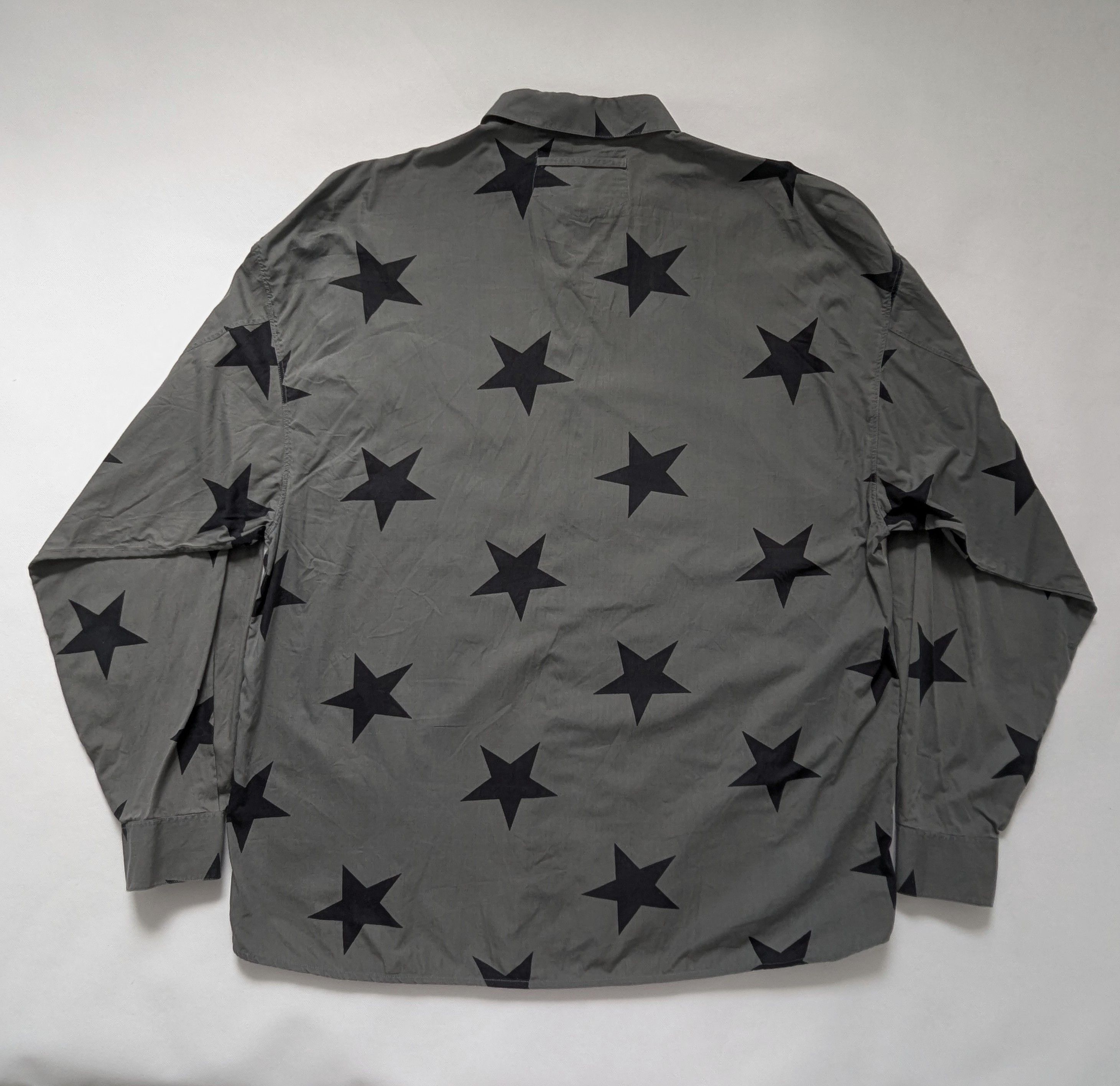Vintage 90s Shirt Stars Print Oversize XL vintage y2k retro clubwear Size US XL / EU 56 / 4 - 8 Thumbnail