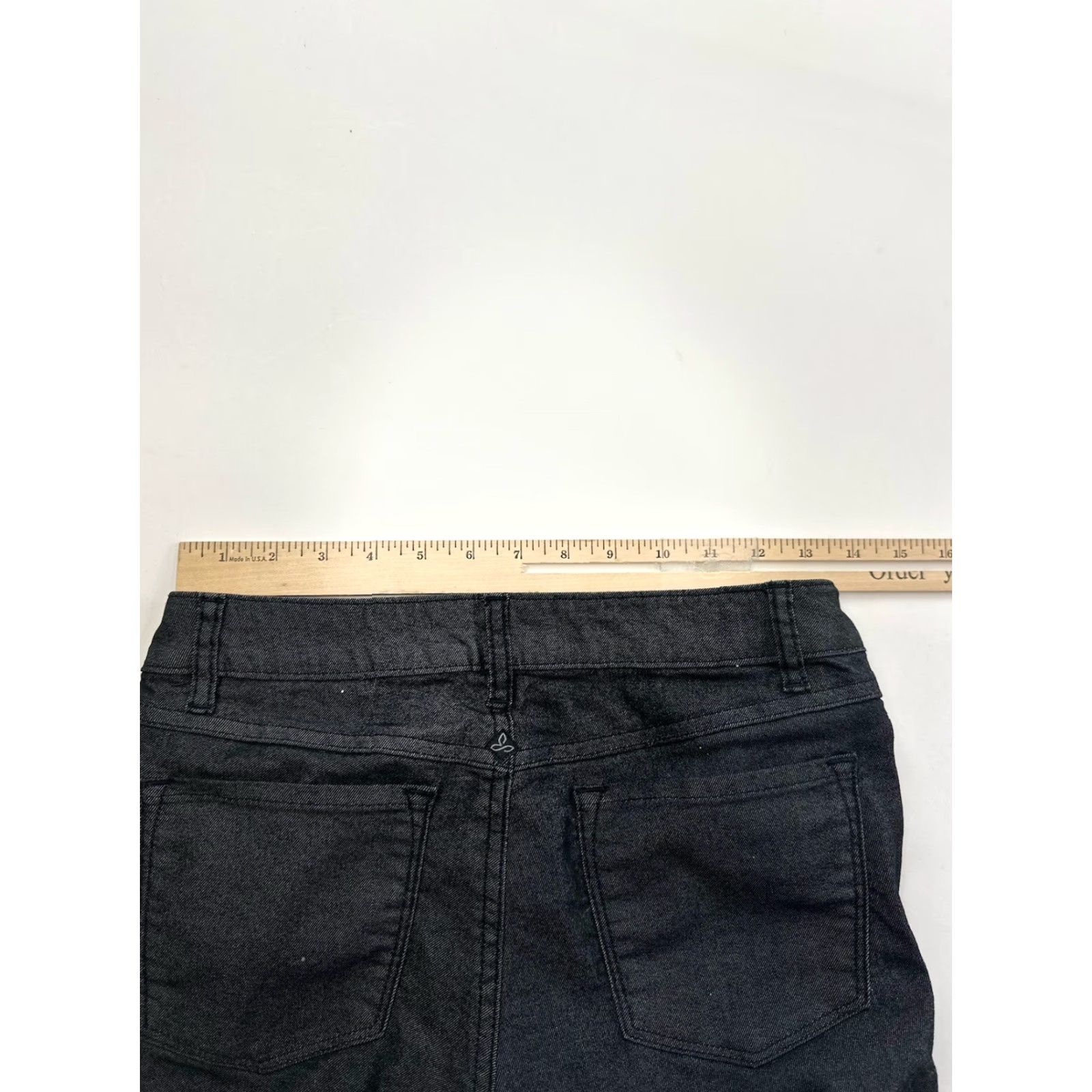 Prana Prana Jeans Womens Skinny 2 Regular Black Charcoal Wash Faded Womens Size 26" / US 2 / IT 38 - 7 Thumbnail