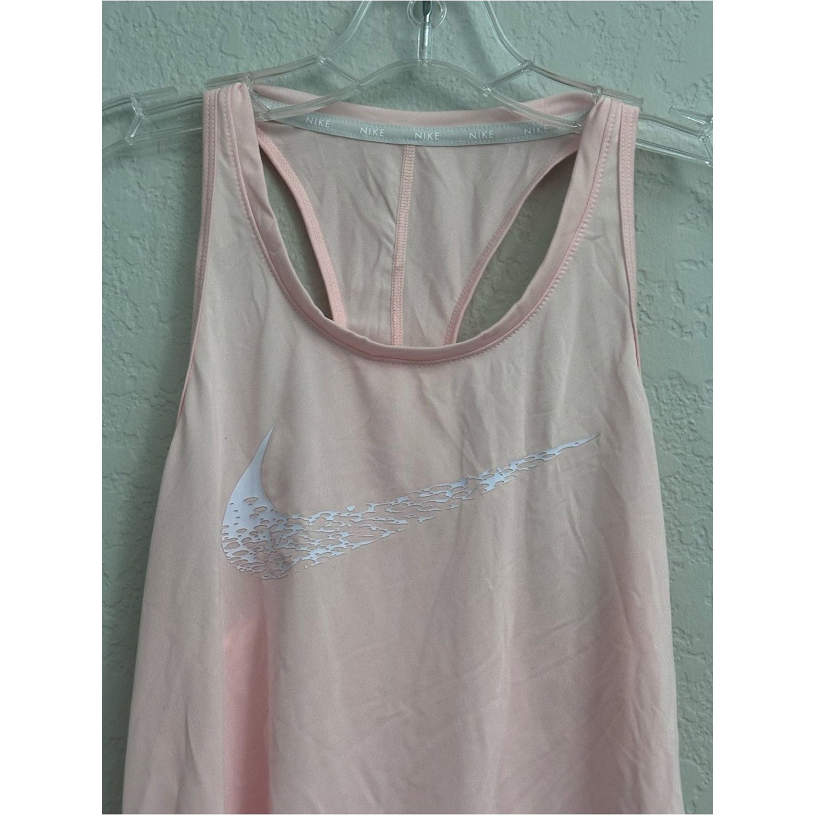 Nike Nike Dri-Fit Swoosh Racerback Tank Women Size XS Light Pink Size XS / US 0-2 / IT 36-38 - 5 Thumbnail