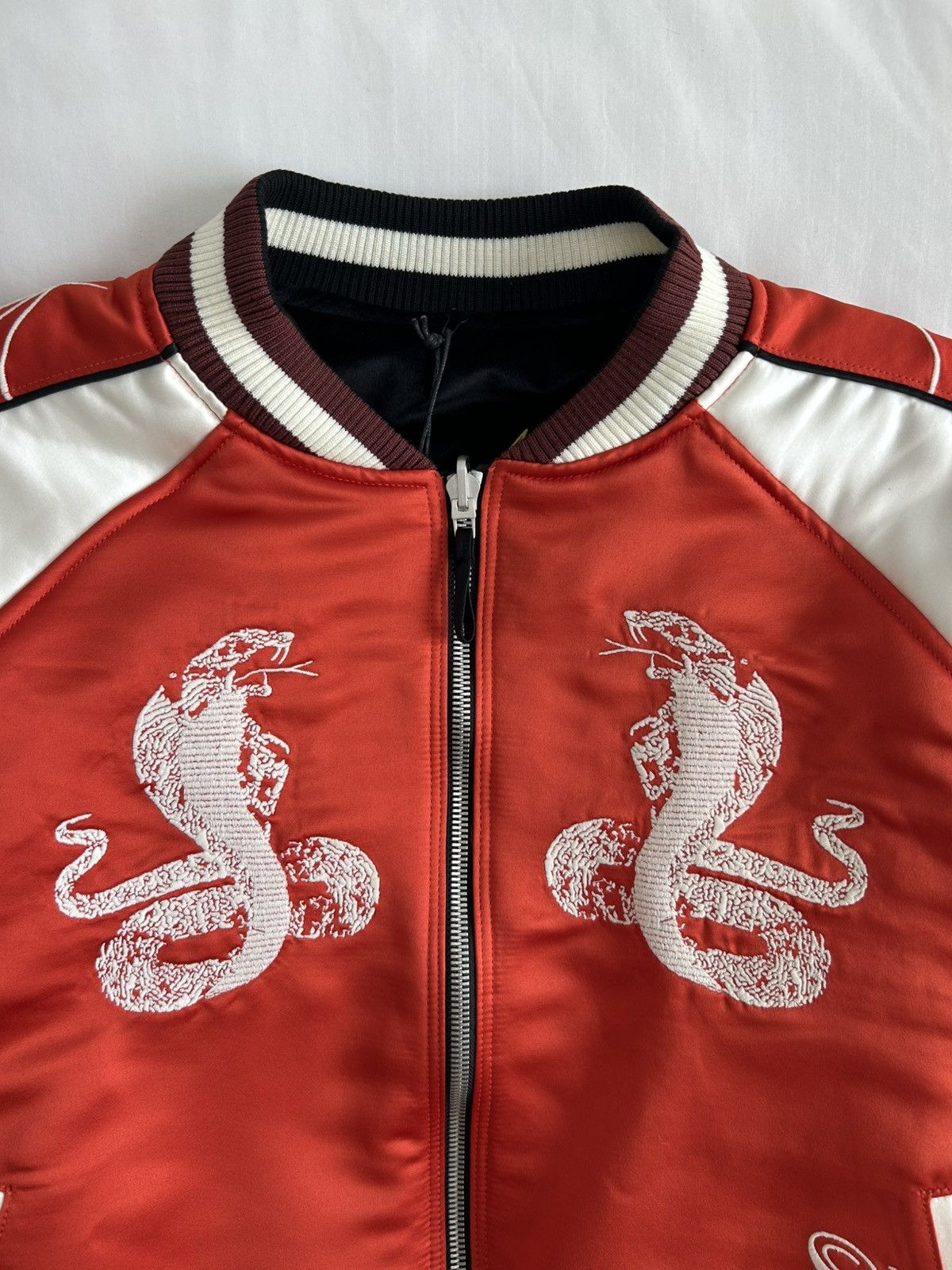 Rhude Rhude Souvenir Reversible Jacket Embroider Tiger Snake Skull Size US M / EU 48-50 / 2 - 6 Thumbnail