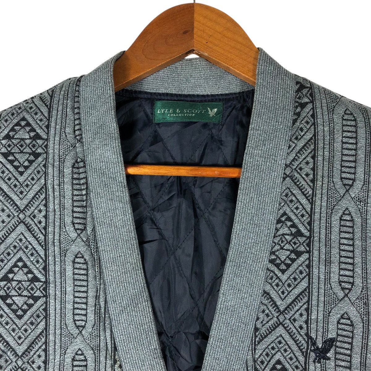 Lyle & Scott LYLE & SCOTT Knit Rare Design Vest Size US L / EU 52-54 / 3 - 3 Thumbnail