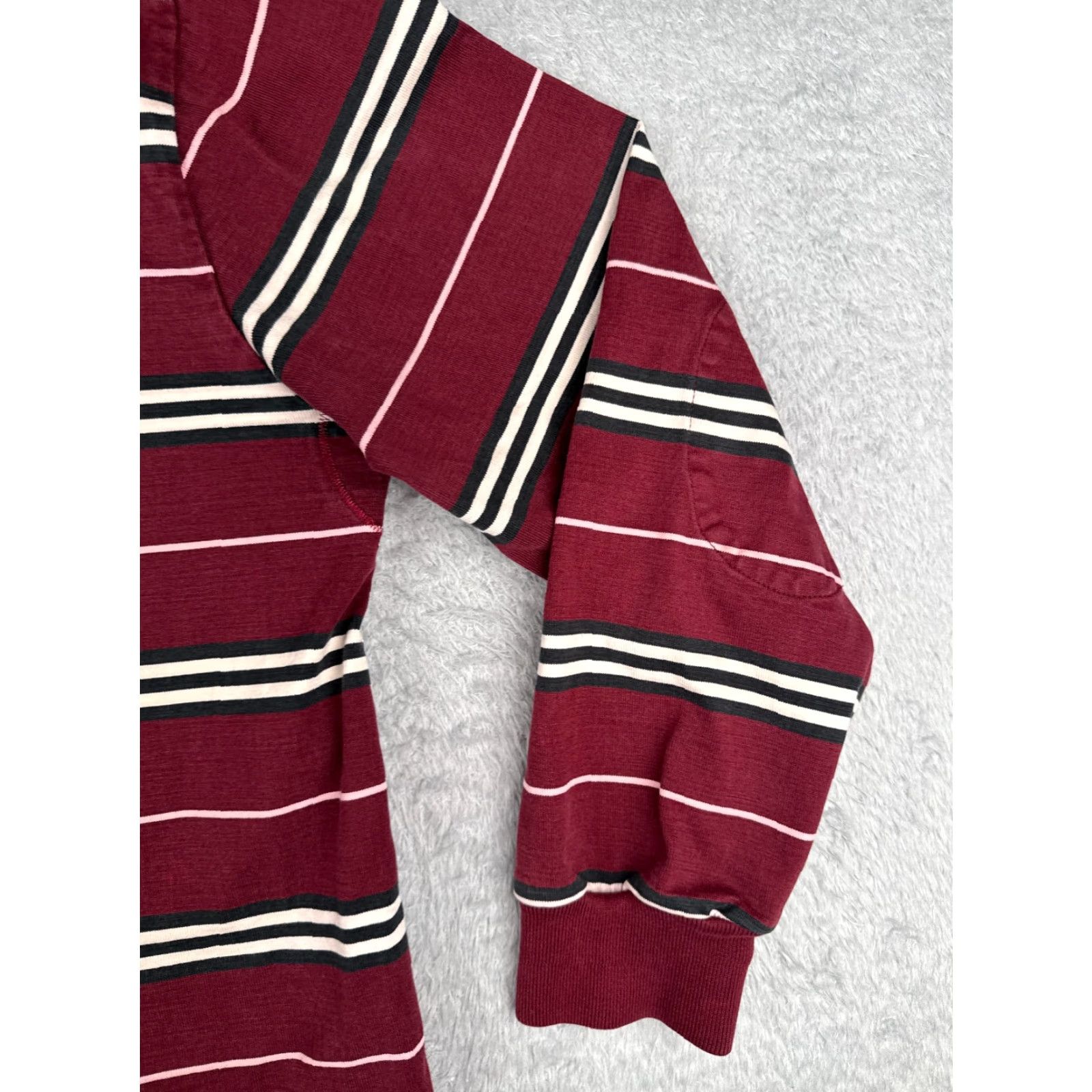 Vintage Marc Ecko Polo Shirt Men Large Red Striped Cotton Long Sleeve Rugby Mens Size US L / EU 52-54 / 3 - 2 Thumbnail