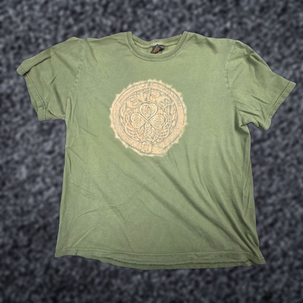 Lucky Brand VINTAGE Lucky Brand Celtic T-Shirt Men XL Green Graphic Short Sleeve Crew Neck USA 90s Y2K Size US XL / EU 56 / 4 - 1 Thumbnail