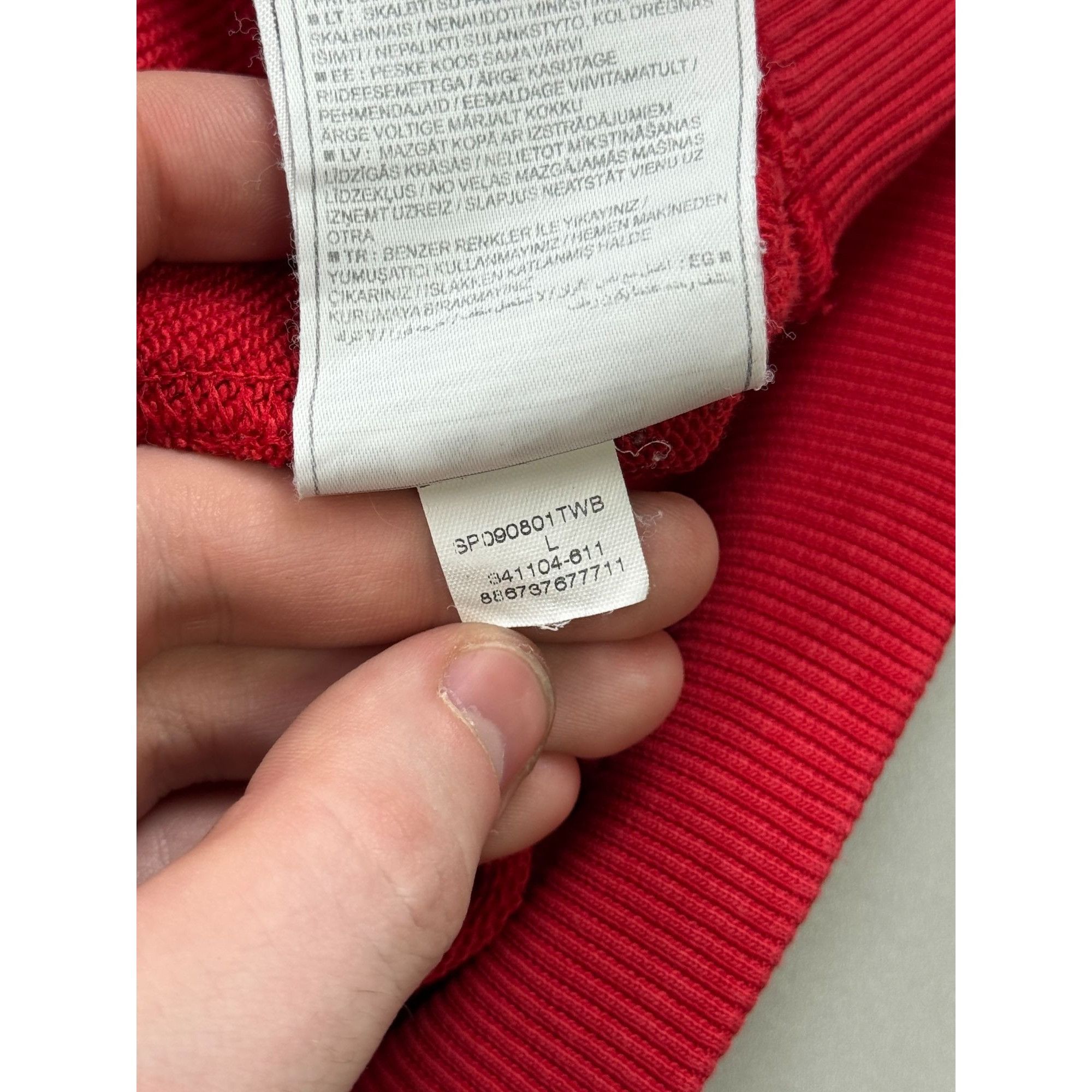 Nike Vintage 00’s Nike Sportswear Crewneck Red Sweatshirt (YG018) Size US L / EU 52-54 / 3 - 10 Thumbnail
