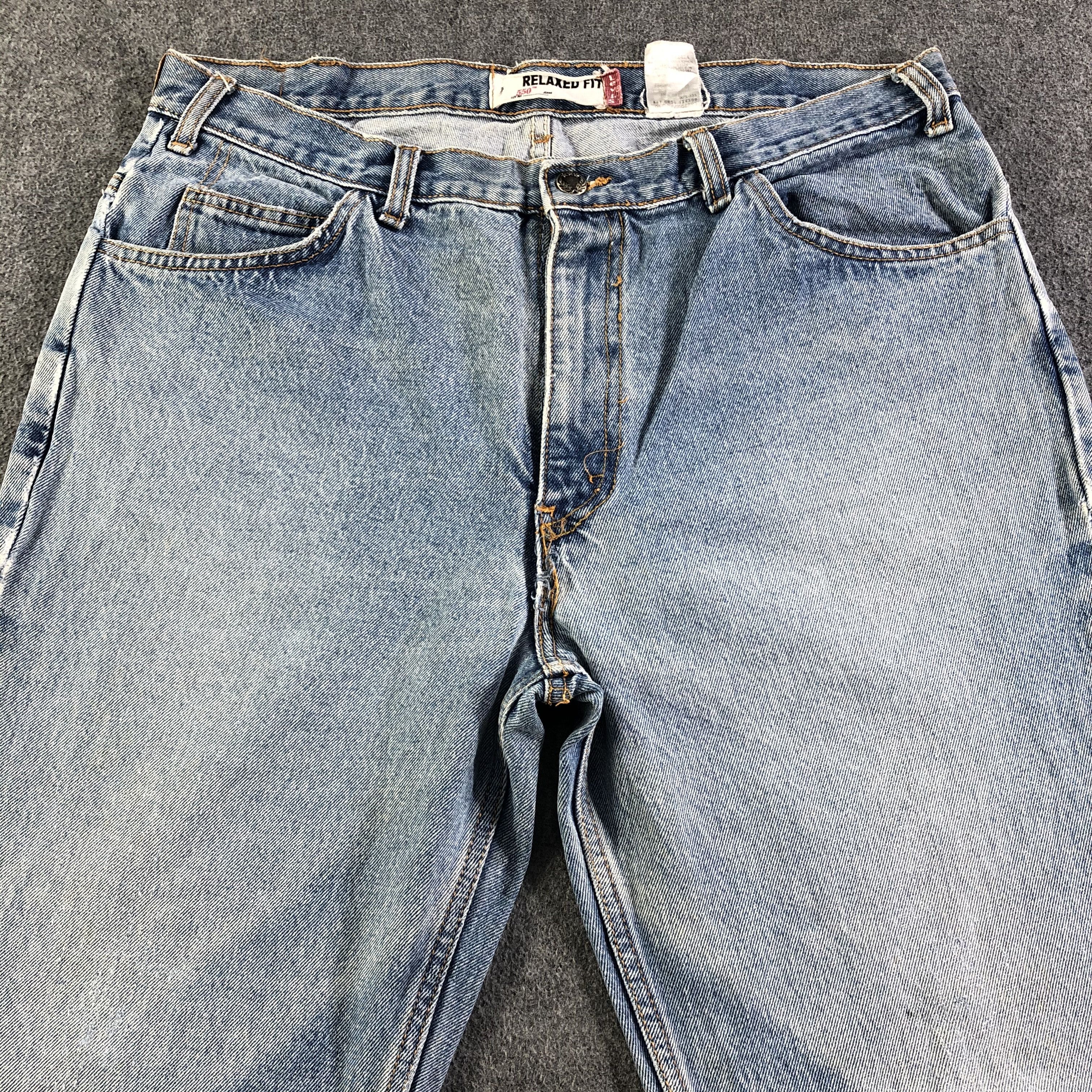 Levi's Vintage Blue Wash Levis 550 Jeans-J3161 Size US 37 - 3 Thumbnail