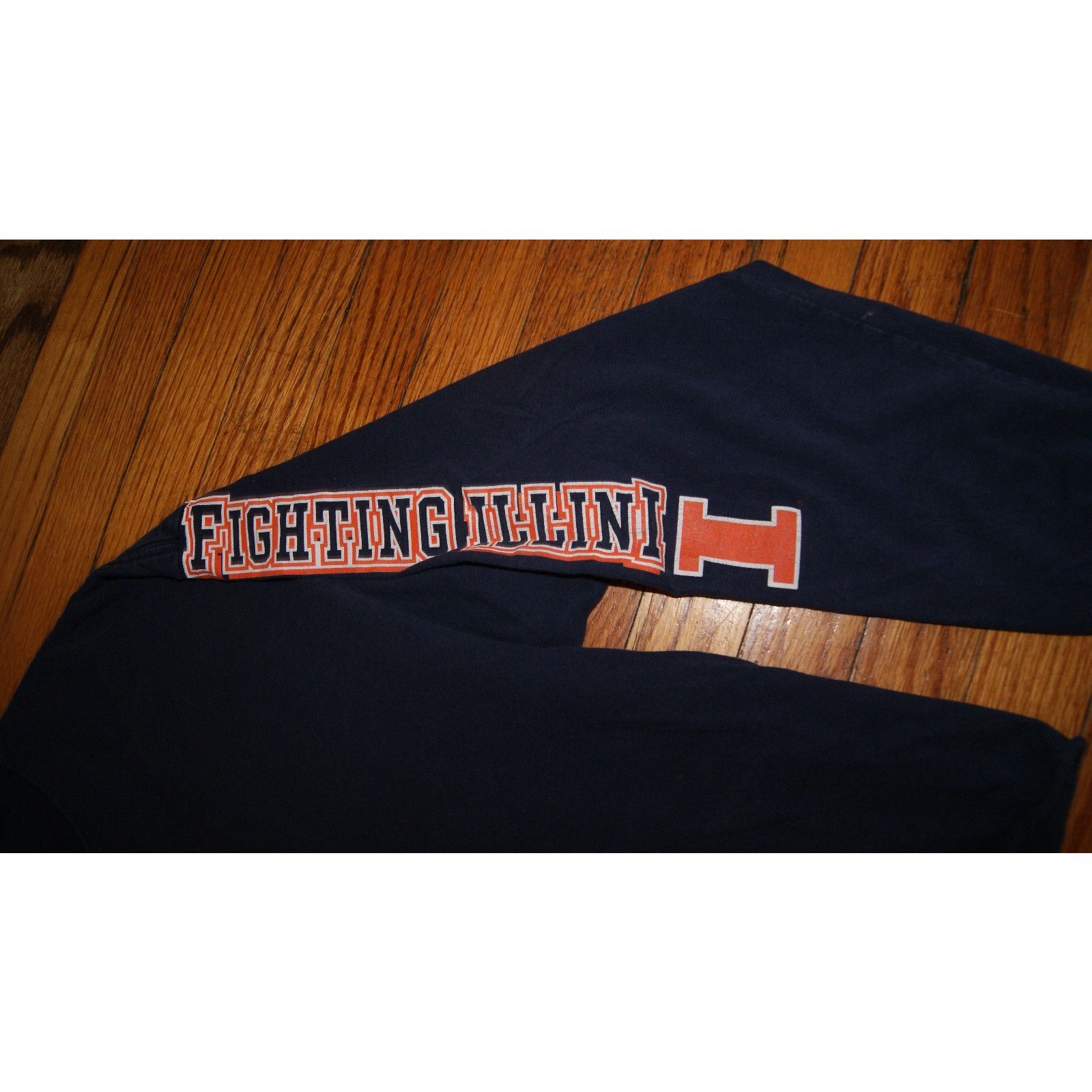 Starter VTG ILLINOIS FIGHTING ILLINI Starter XL Midriff LS TShirt Size XL / US 12-14 / IT 48-50 - 2 Thumbnail