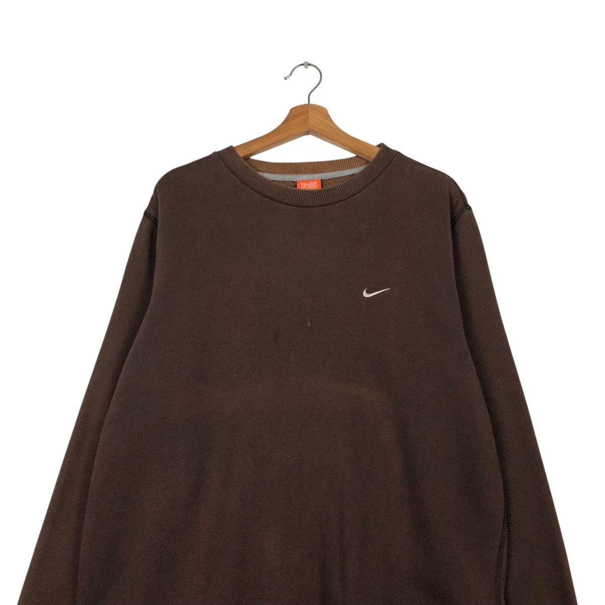 Nike Nike Essential Micro Swoosh Sweatshirt — Washed Cocoa Tone Size US L / EU 52-54 / 3 - 4 Thumbnail