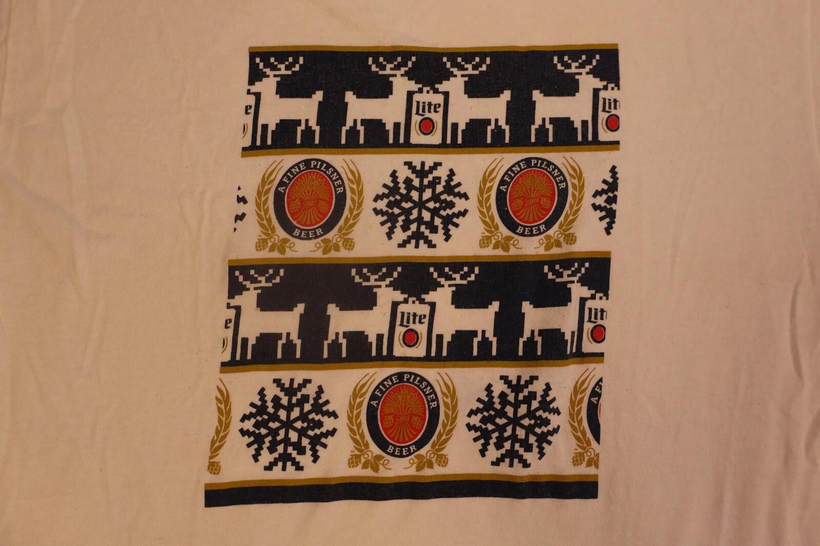 Other Miller Lite Ugly Sweater Shirt Medium Gildan y2k white Size US M / EU 48-50 / 2 - 1 Thumbnail