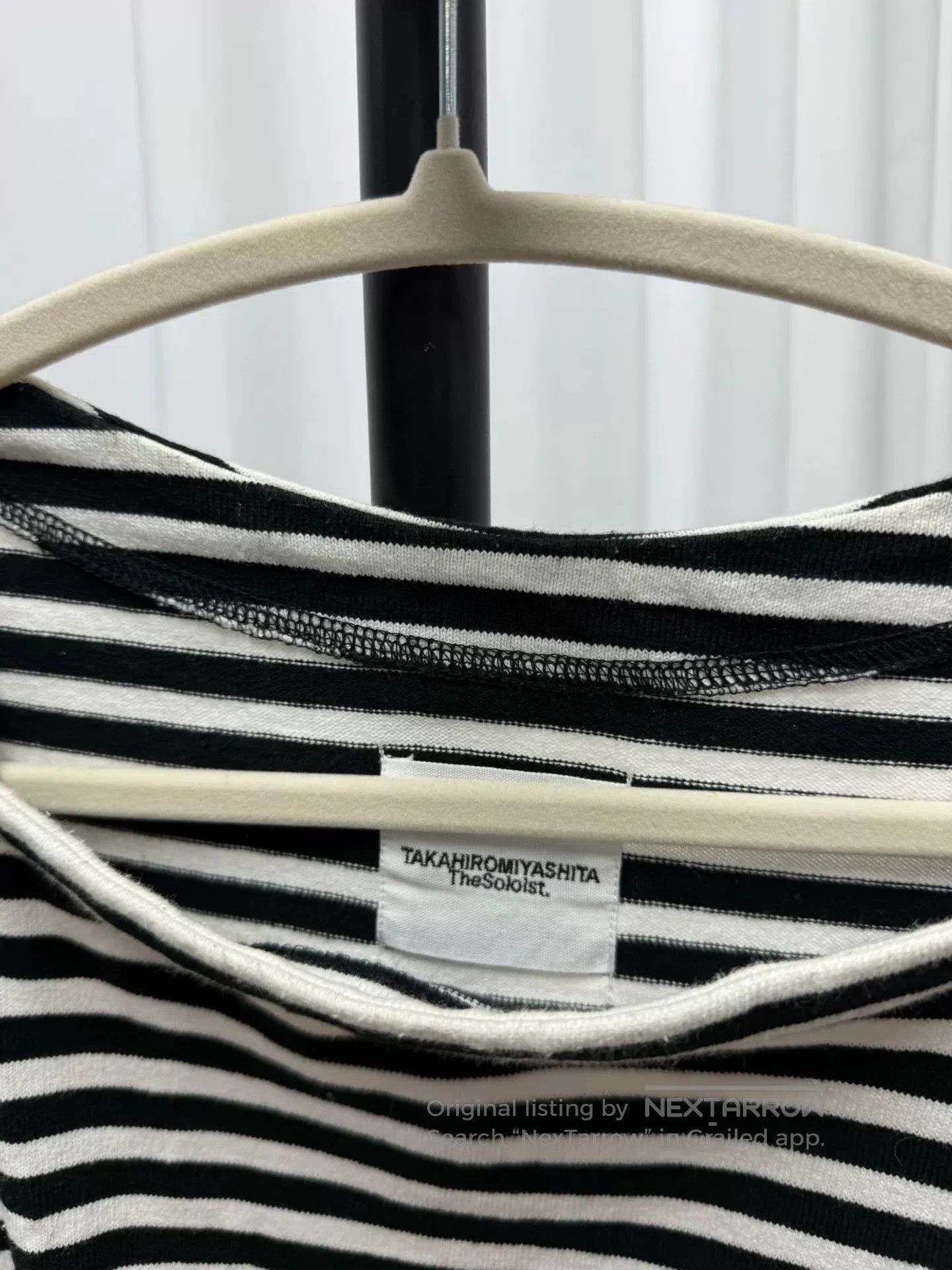 Comme des Garcons Homme Deux striped sleeveless top from The Soloist. Size US L / EU 52-54 / 3 - 4 Thumbnail
