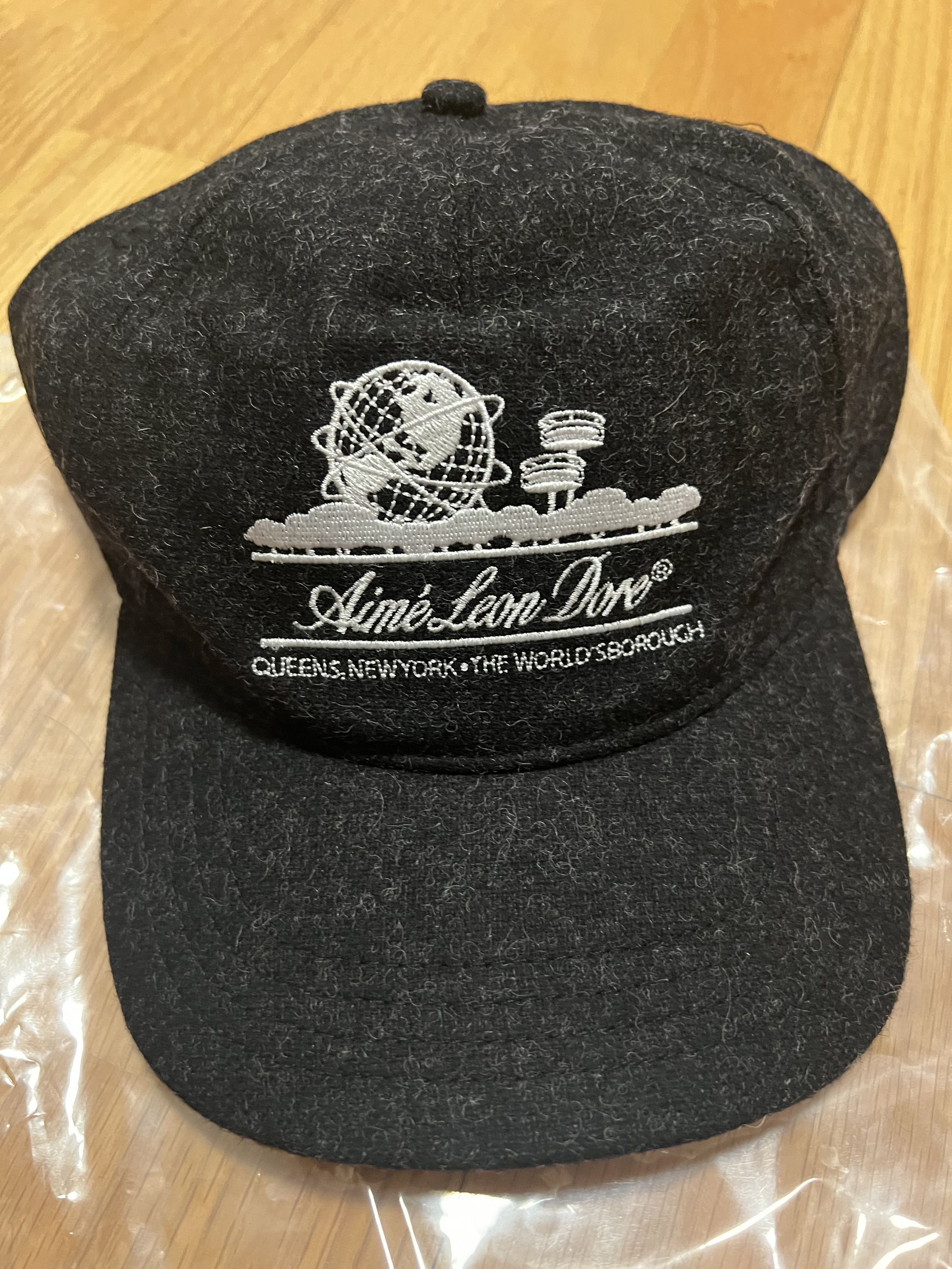 Pre-owned Aimé Leon Dore Ald Wool Unisphere Hat Cap In Charcoal