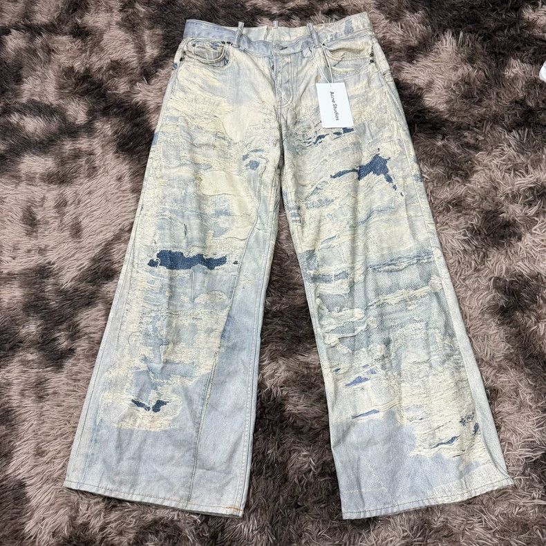 Acne Studios Acne Studios Vintage Tie-Dye Wide-Leg Jeans Size US 40 / EU 56 - 1 Thumbnail