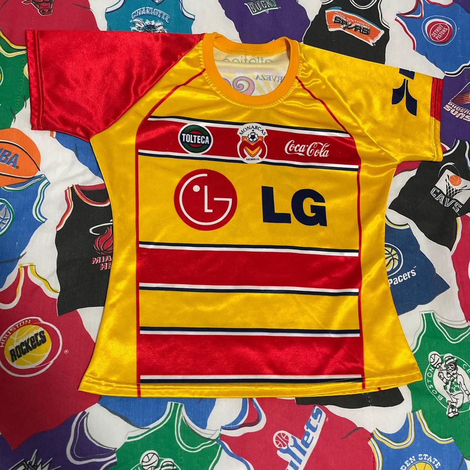Vintage Vintage 03/04 Monarca Morelia Atletica Coca Cola Sol Jersey Size S / US 4 / IT 40 - 1 Thumbnail
