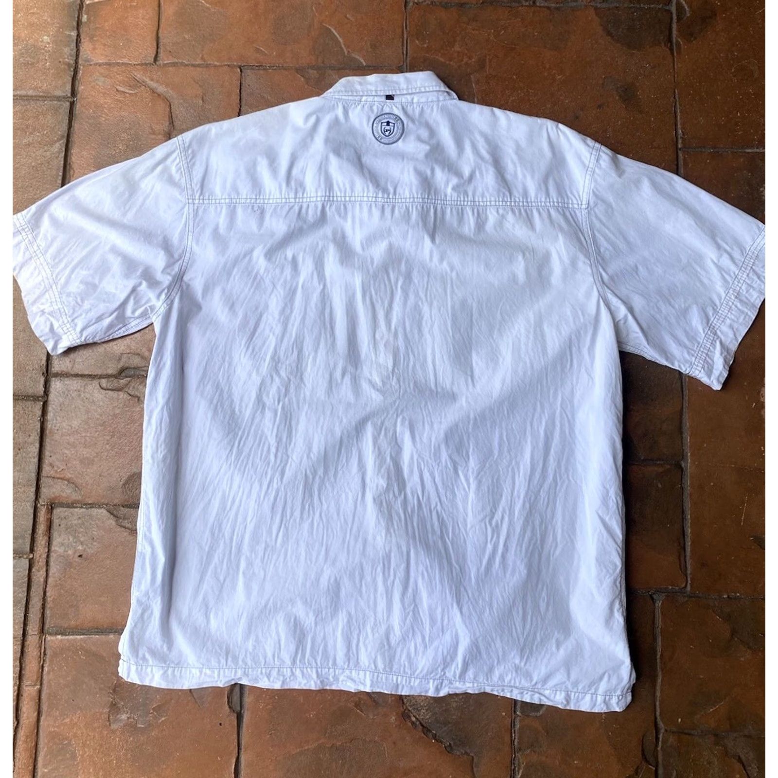 Phat Farm VINTAGE Phat Farm Button Up Shirt Large White Ye2K Hip Hop Grunge Shirt Size US L / EU 52-54 / 3 - 3 Thumbnail