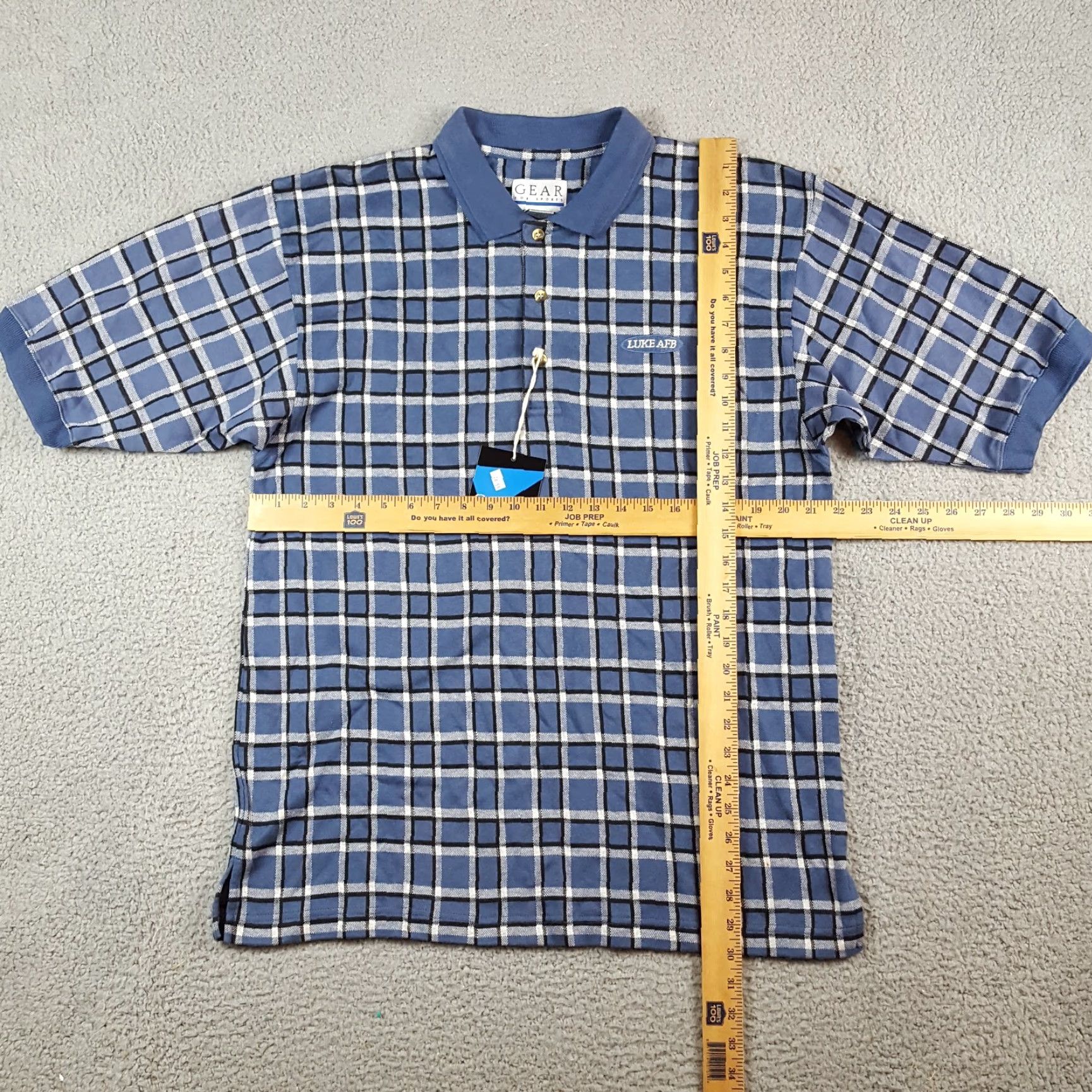Vintage VINTAGE Luke AFB Air Force Base Preppy Plaid Polo Size M Relaxed Collar Shirt Size US M / EU 48-50 / 2 - 8 Thumbnail
