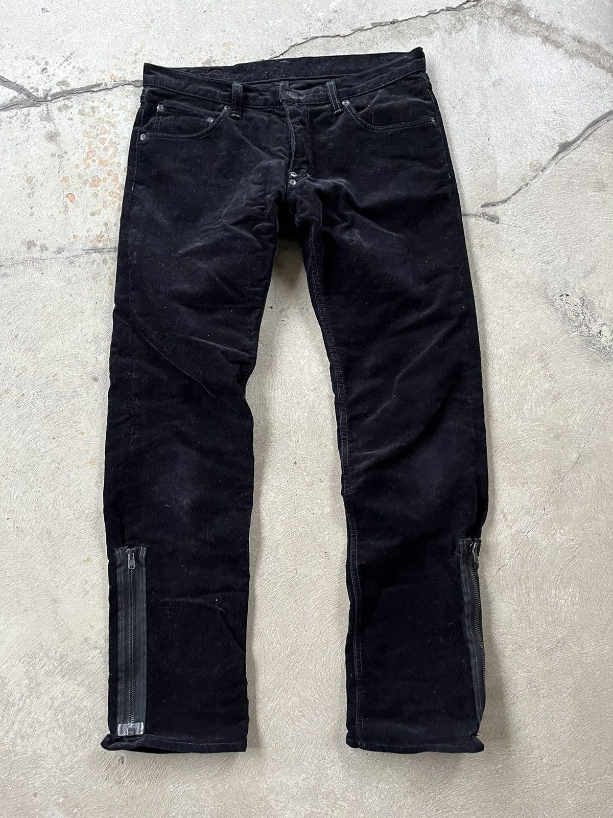 image of Number N Ine Number Nine Aw06 Noir Black Corduroy Pain Pants | 3X30, Men's (Size 33)