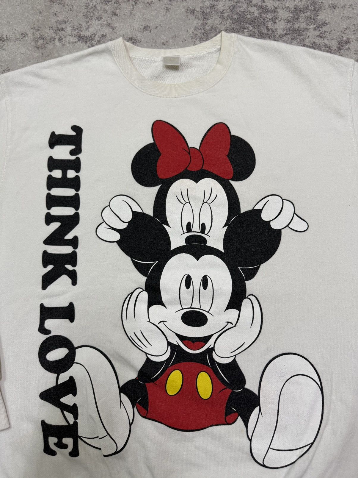 Disney Vintage Mickey Mouse Mirron Printed Sweatshirt Size US L / EU 52-54 / 3 - 4 Thumbnail